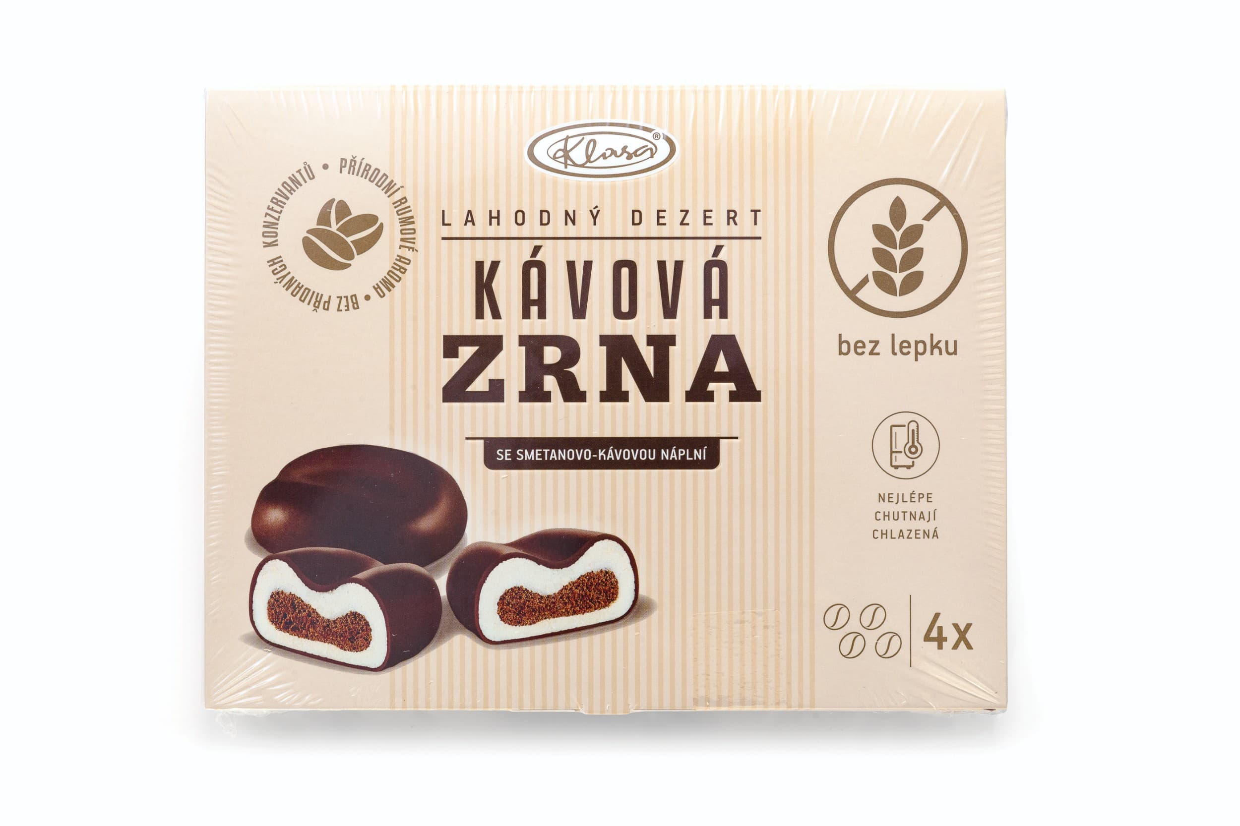 Klasa Bezlepková Kávová zrna 80g