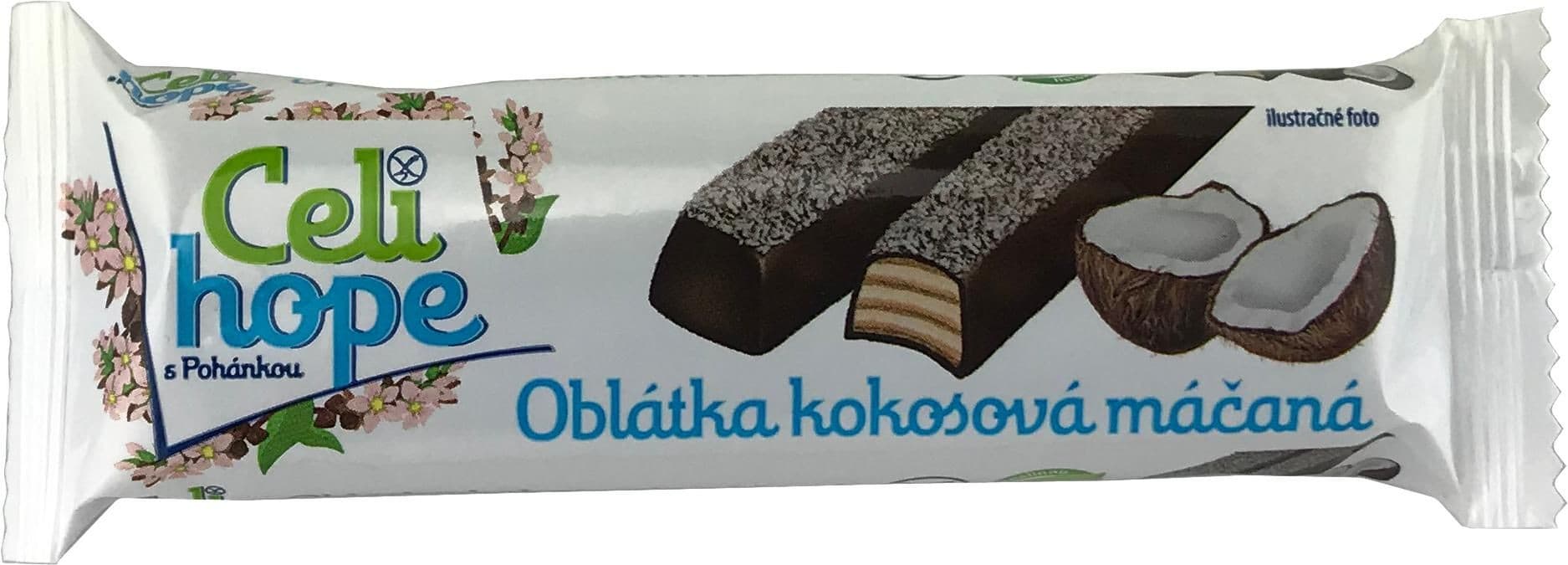 Celihope oplatky kokosové máčené bez lepku 34g