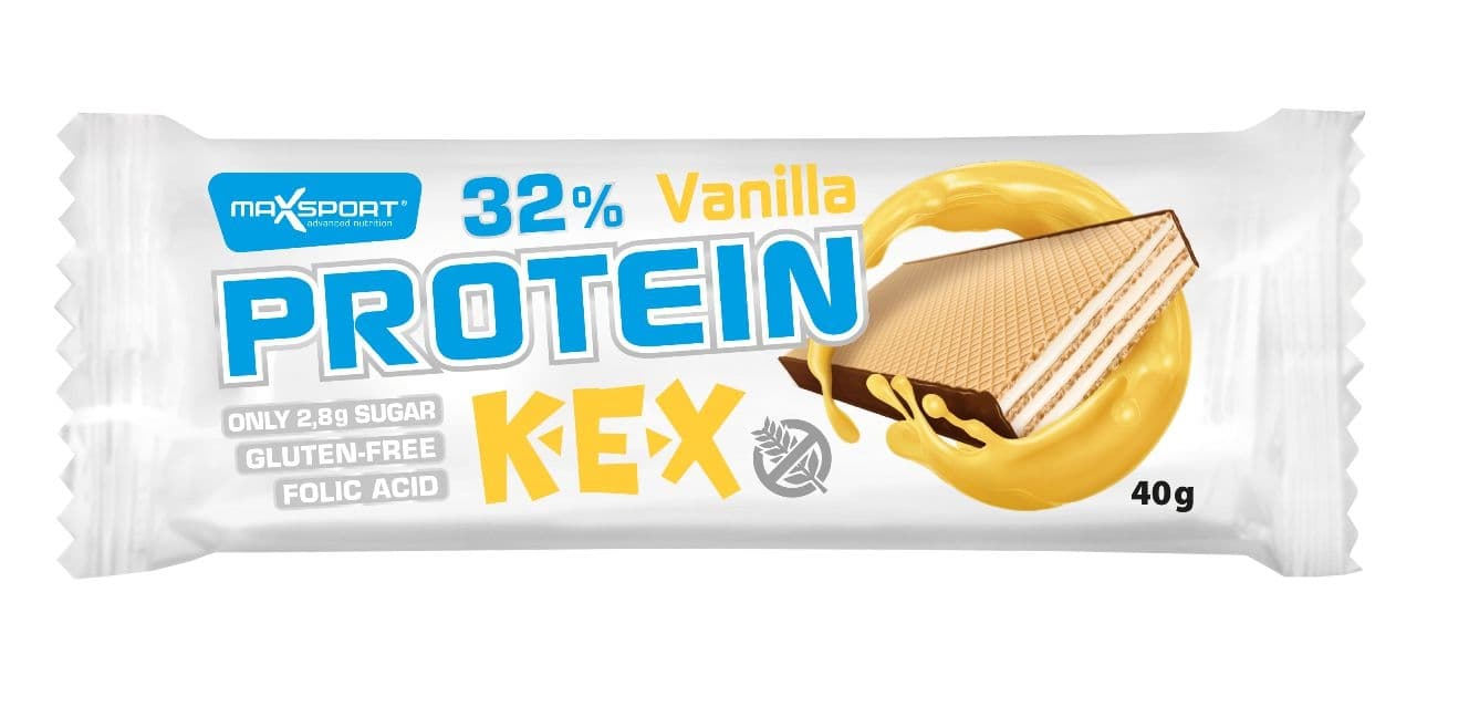 MaxSport Proteinová oplatka s krémovou náplní s vanilkovou příchutí 40 g