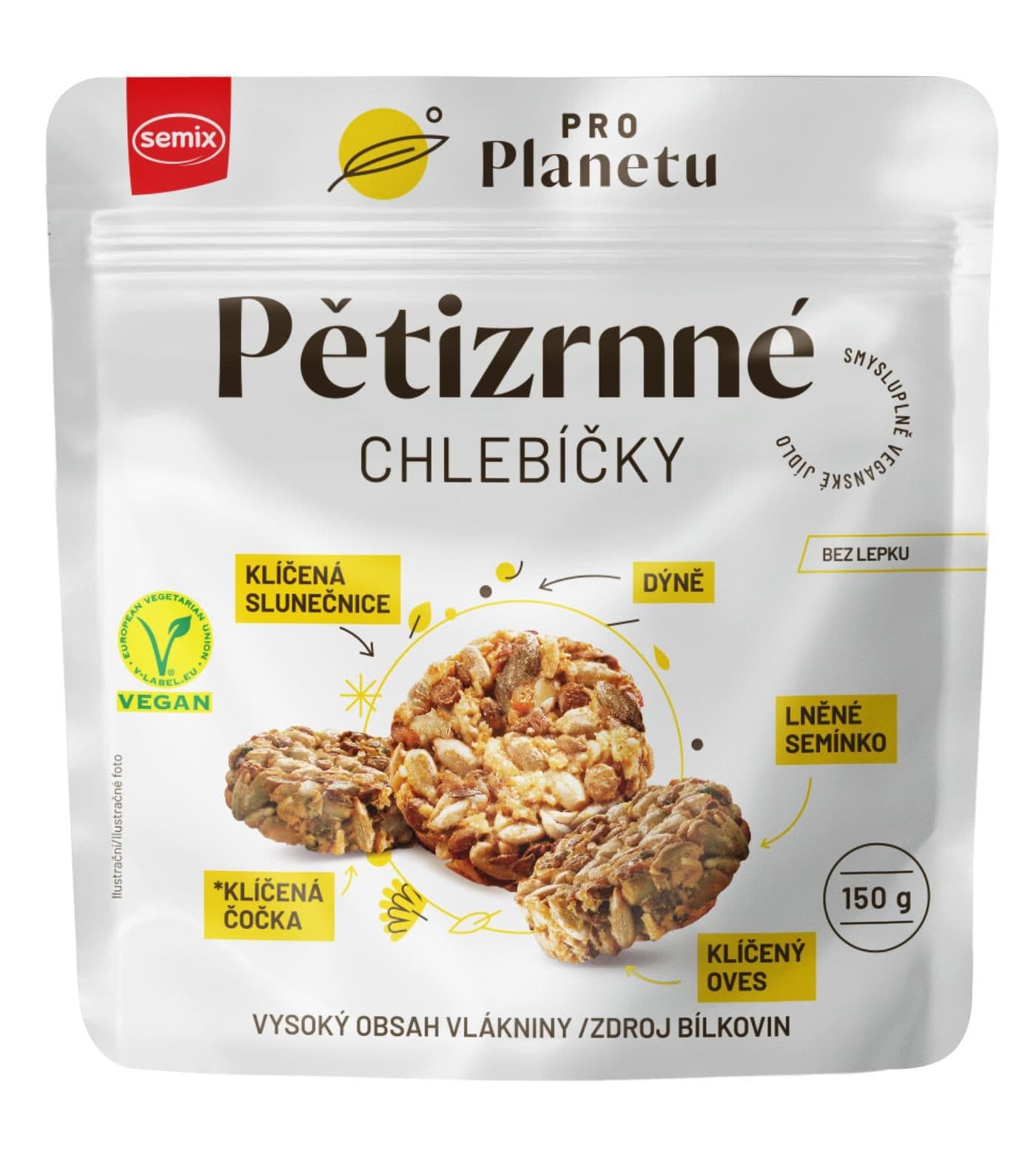 Semix Pětizrnné chlebíčky bez lepku 150g