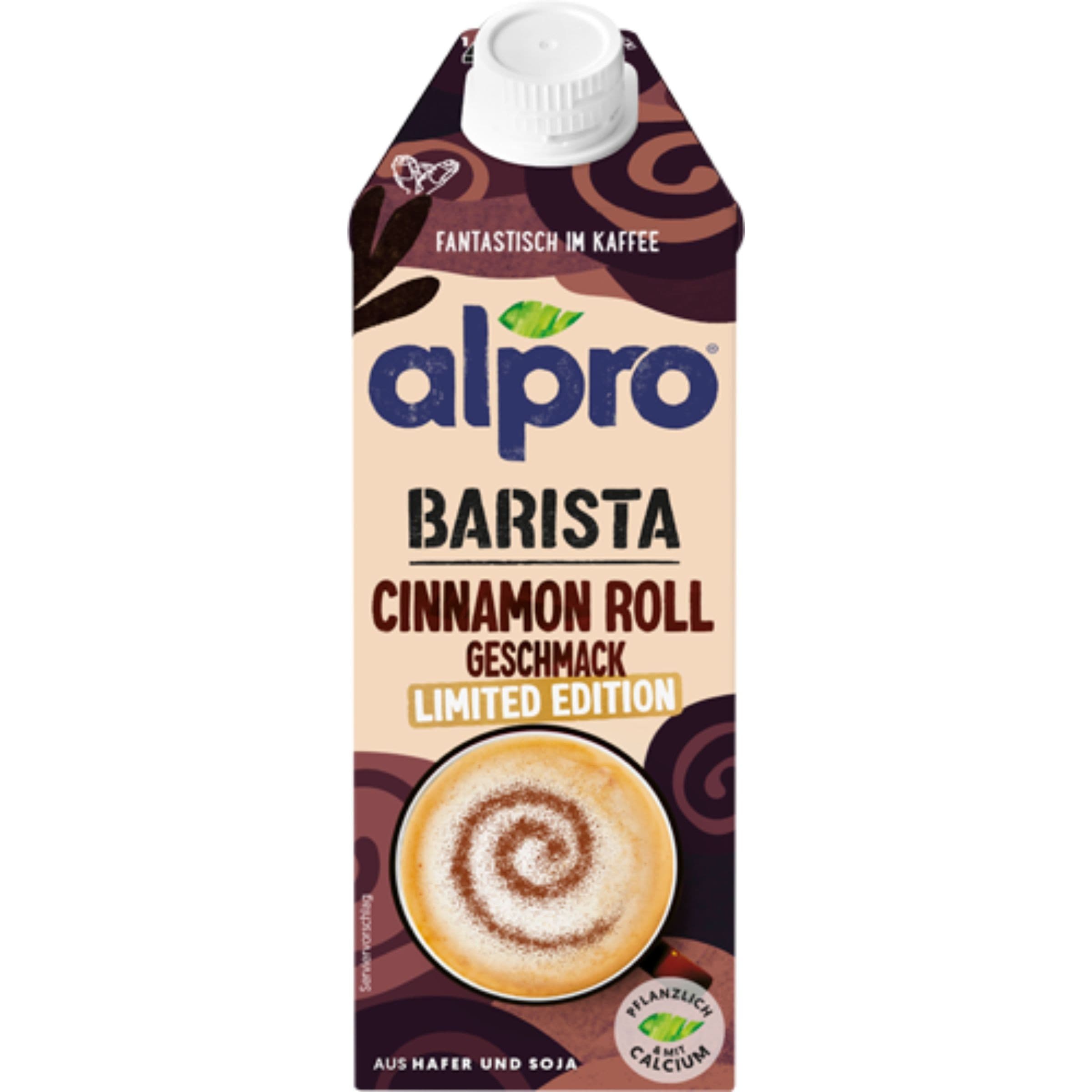ALPRO Barista Ovesno-sójový nápoj s příchutí skořicové rolky 750ml