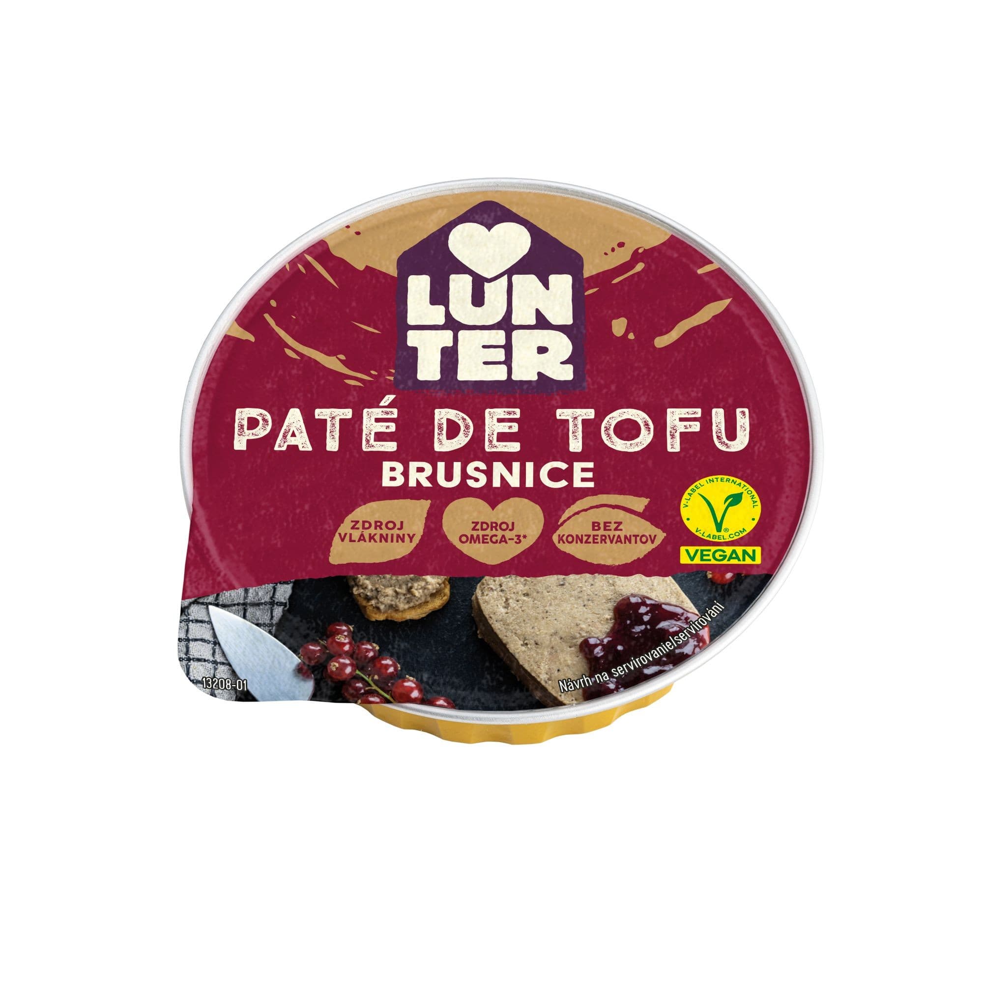 Lunter Paté de tofu brusinka 75g