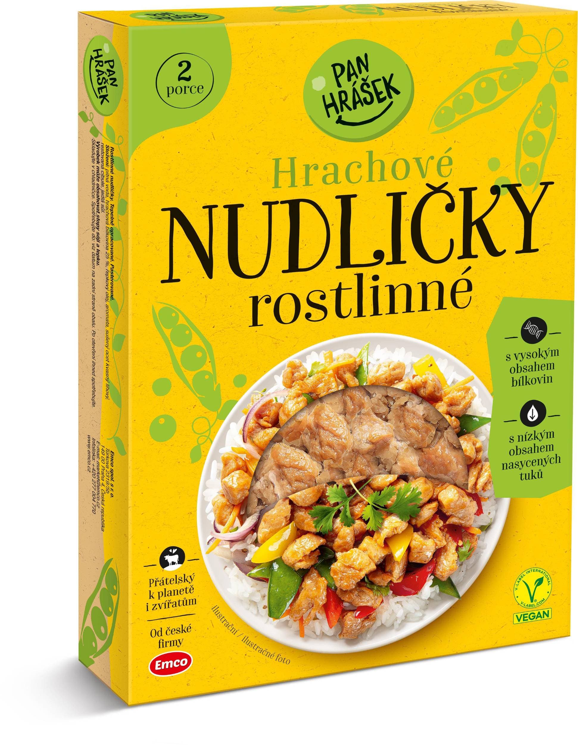 Emco Pan Hrášek Hrachové nudličky rostlinné vegan 180g