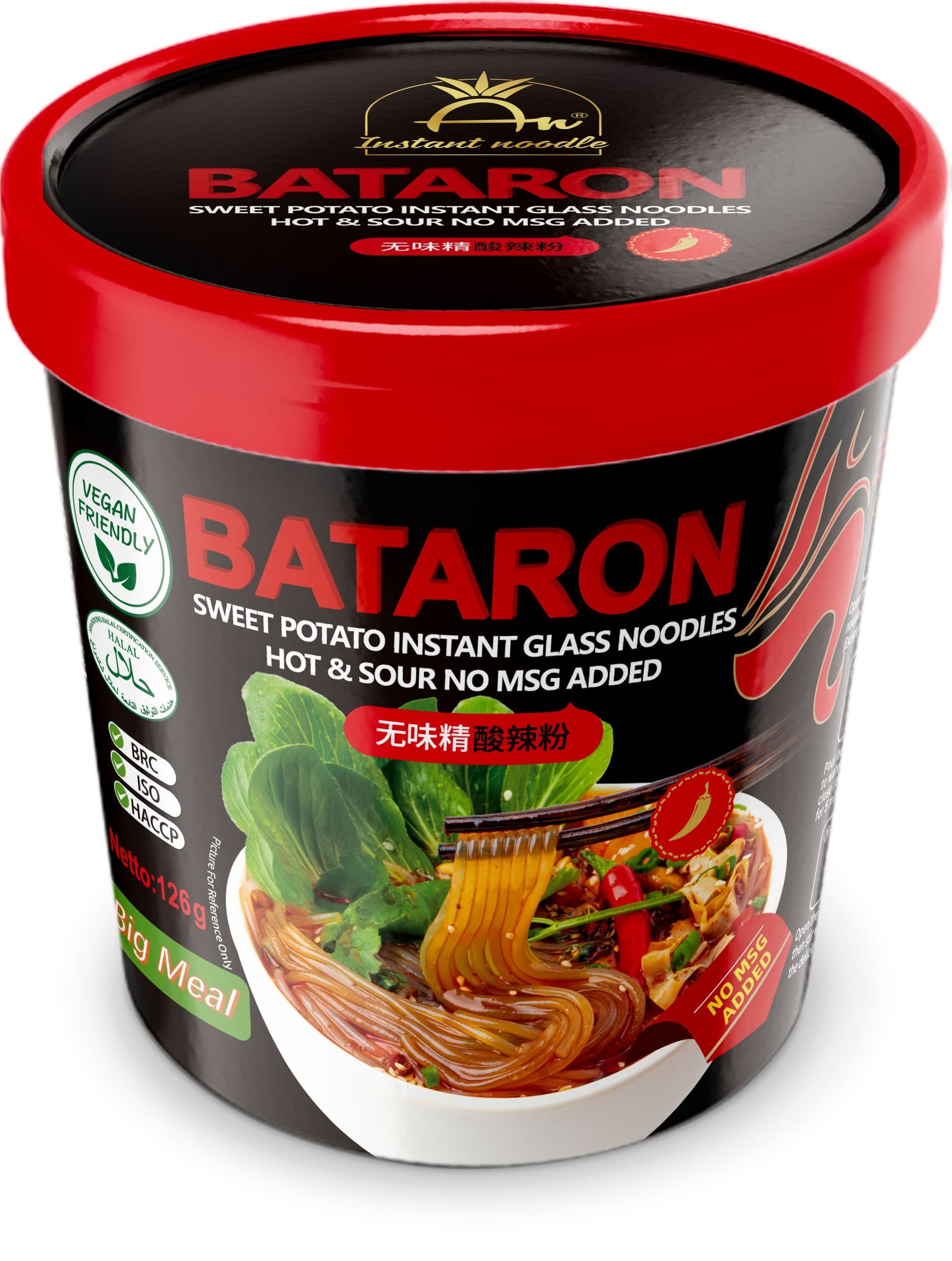 Bataron batátové skleněné nudle bez glutamátu 126g