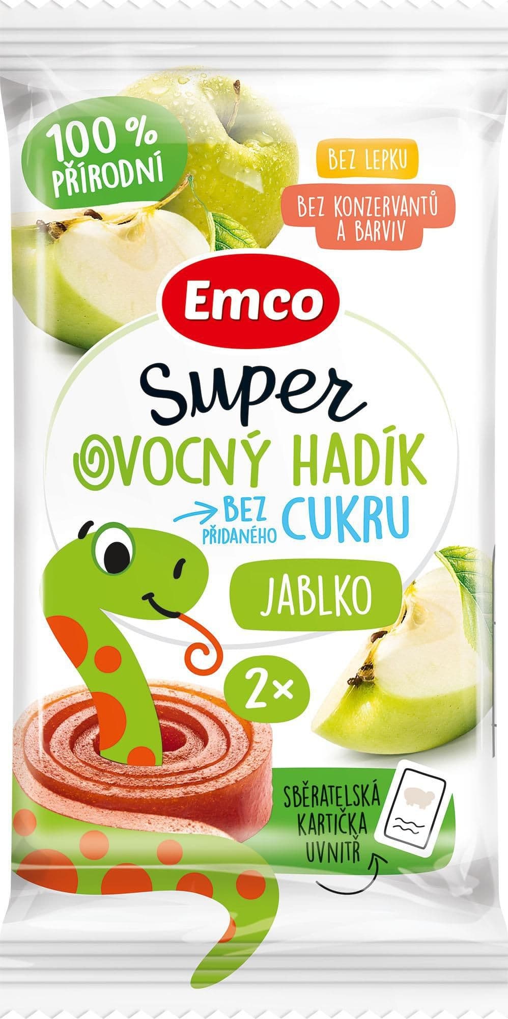 Emco Super ovocný hadík jablko 20g