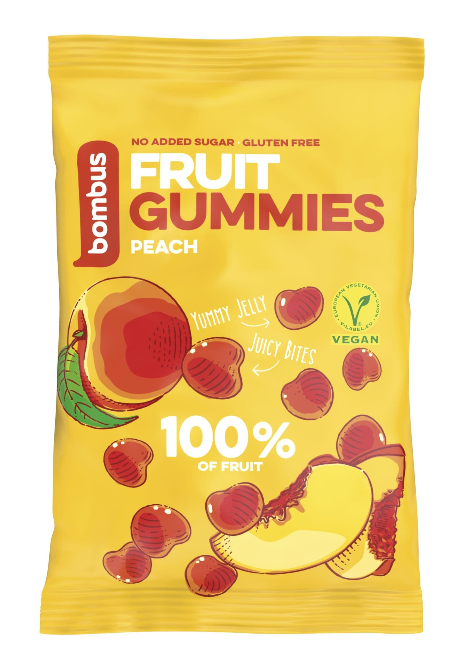 Bombus Fruit gummies peach 35g