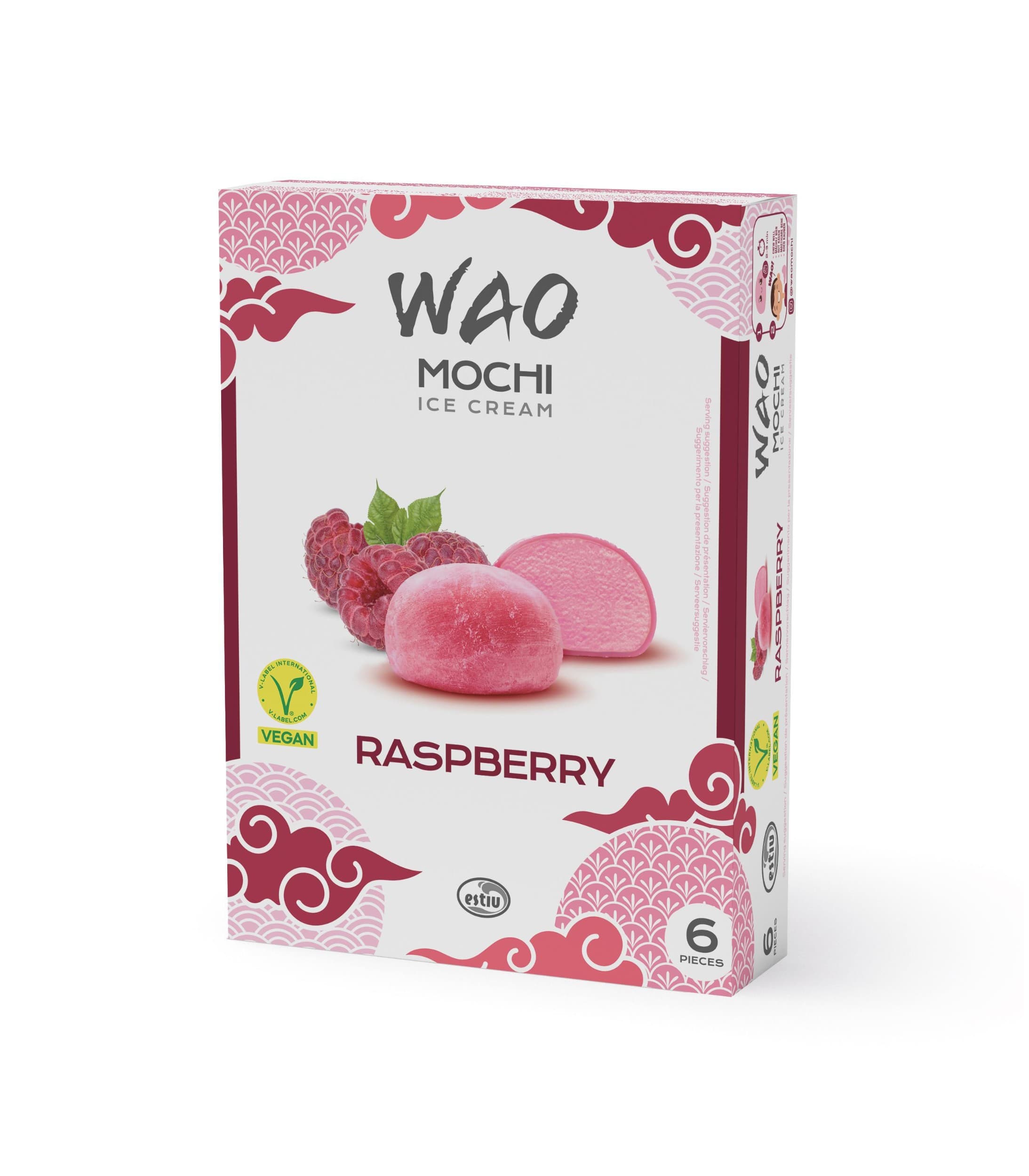 Wao Mochi zmrzlina malina 6x35g
