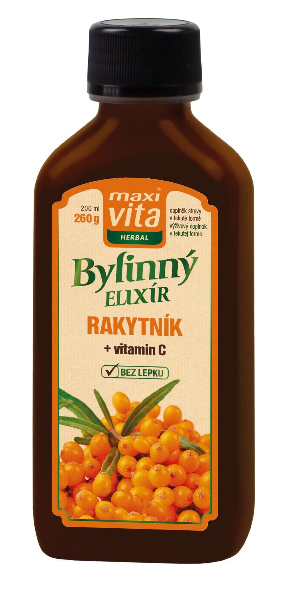 Maxivita Herbal Bylinný sirup Rakytník 200ml