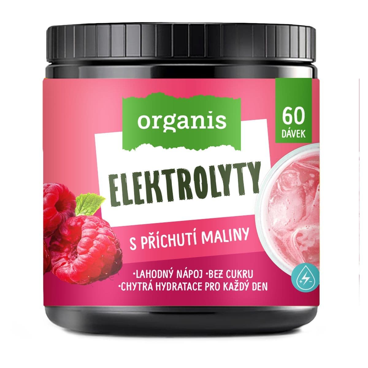 Organis Elektrolyty malina 60 dávek