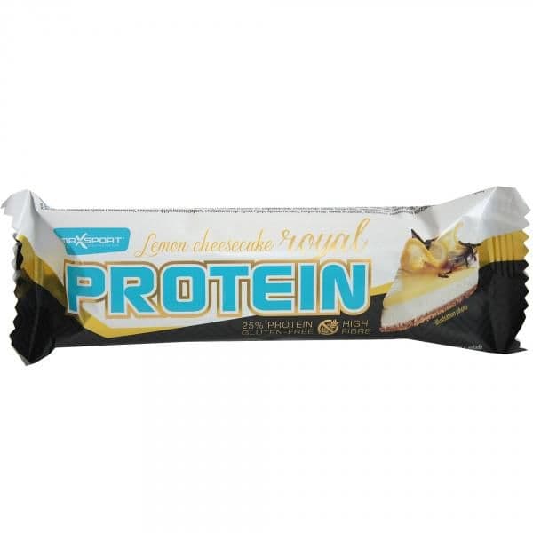 MaxSport Proteinová tyčinka v bílé polevě s příchutí citrónu 60 g