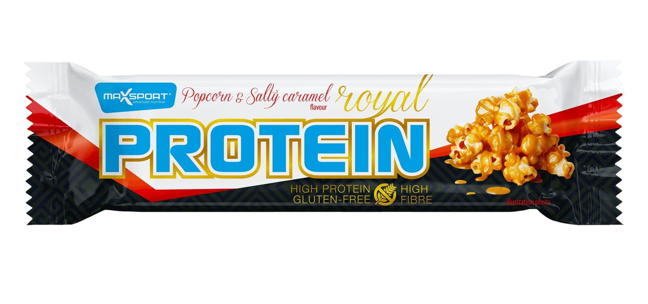 Max Sport ROYAL PROTEIN  popcorn slaný karamel 60 g