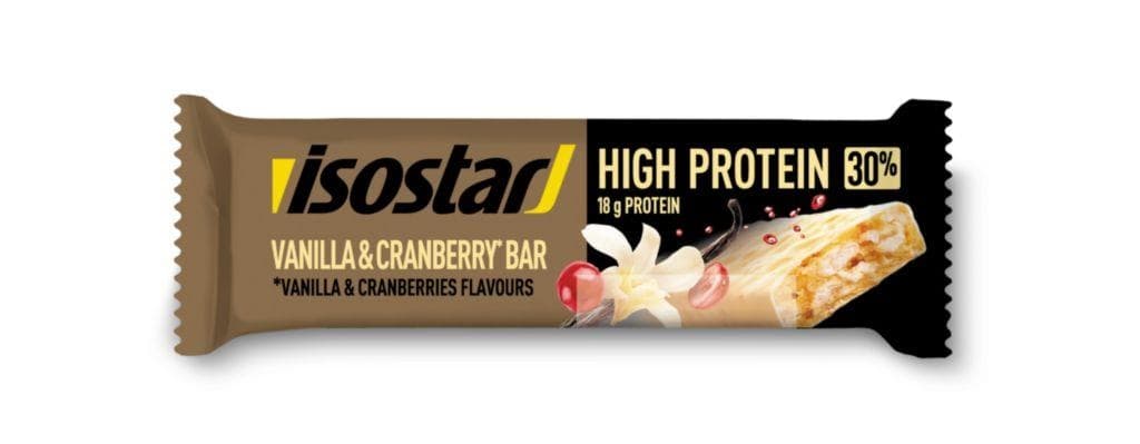 Isostar HIGH PROTEIN 30% tyčinka vanilka-brusinka  55g