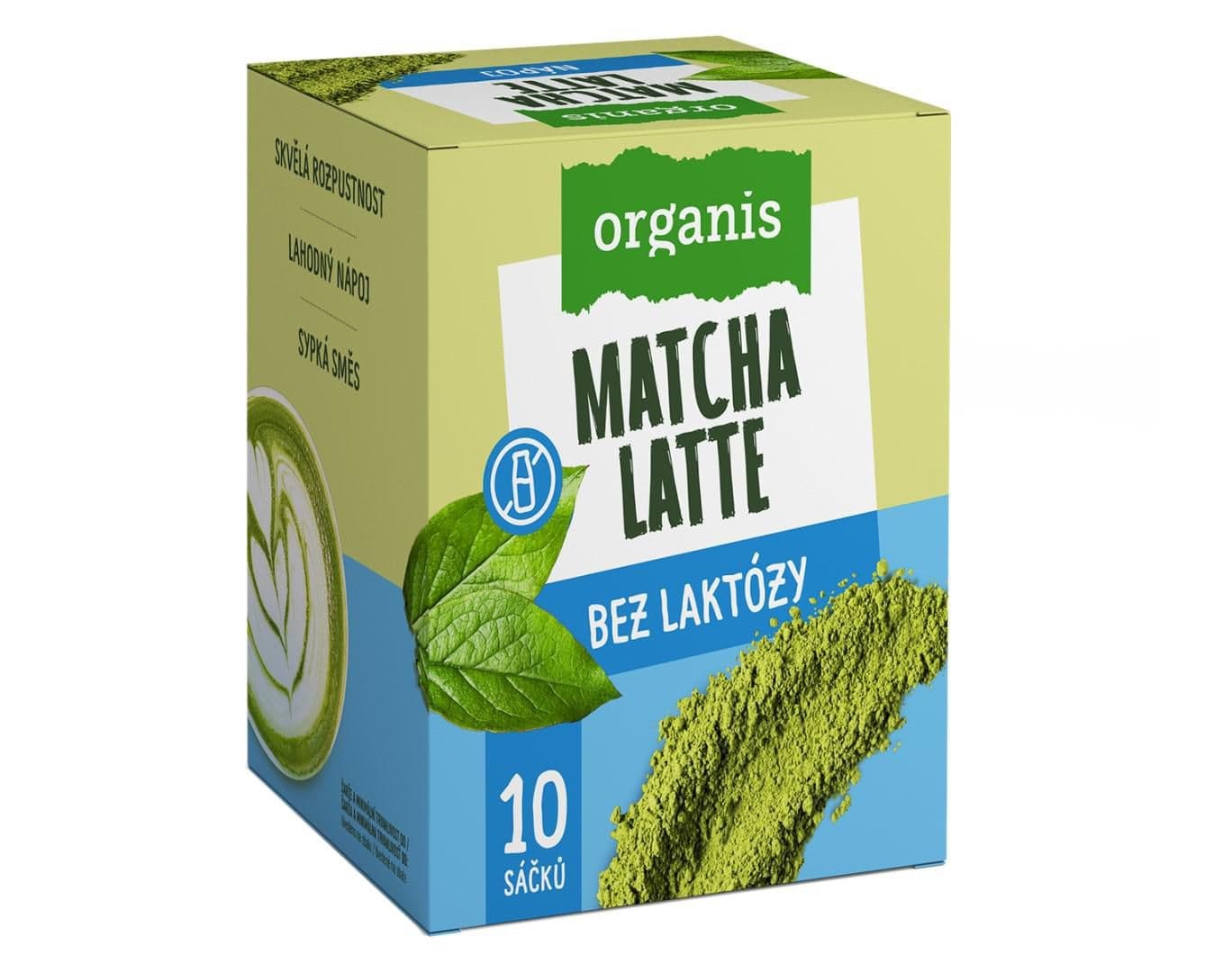 Organis Matcha Latte bez laktózy 10X27 g