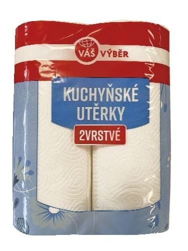 Váš Výběr Kuchyňské utěrky 2 vrstvé 2 role