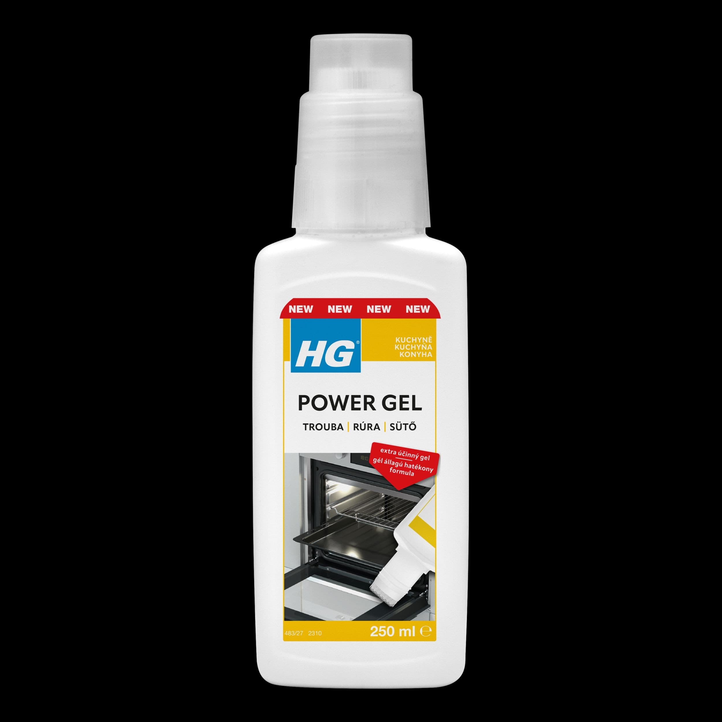 HG power gel na trouby s aplikátorem 250ml