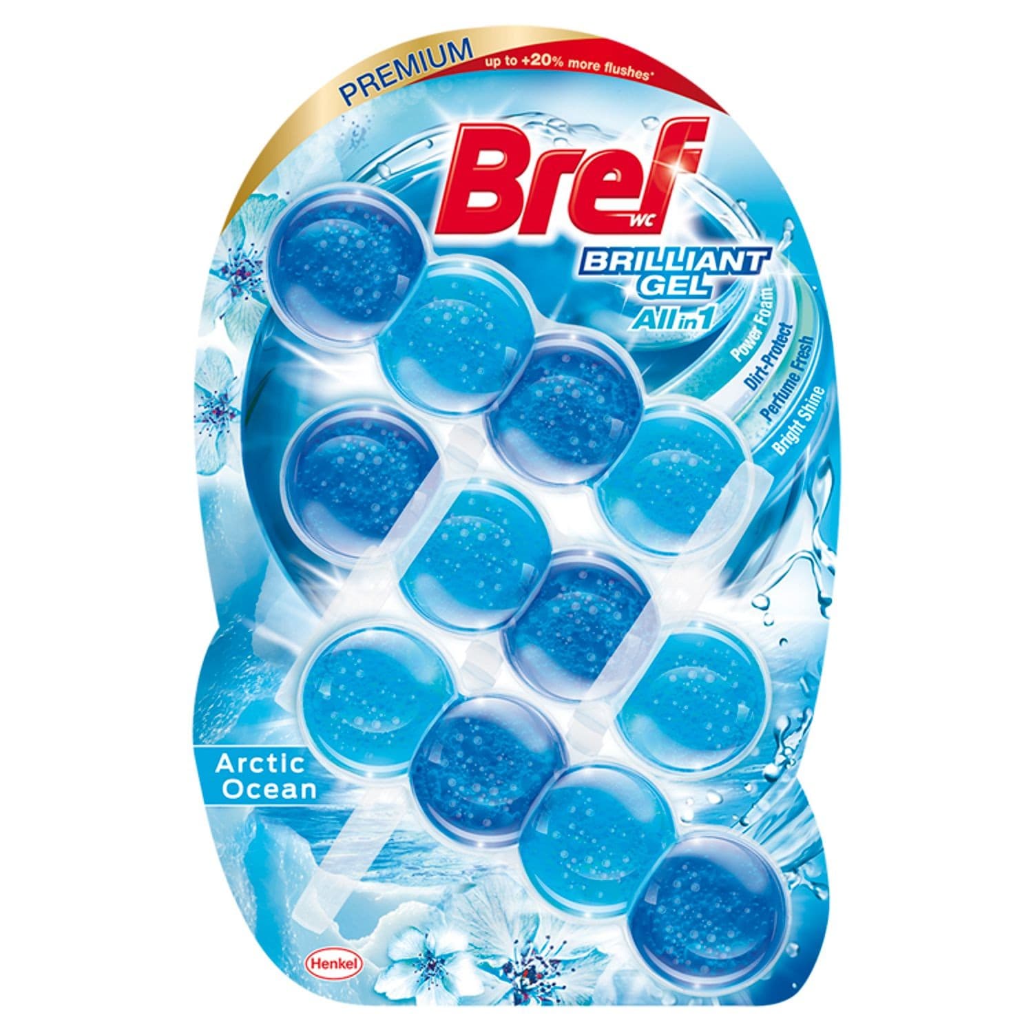 Bref Brilliant Gel Arctic Ocean WC blok 3x42g