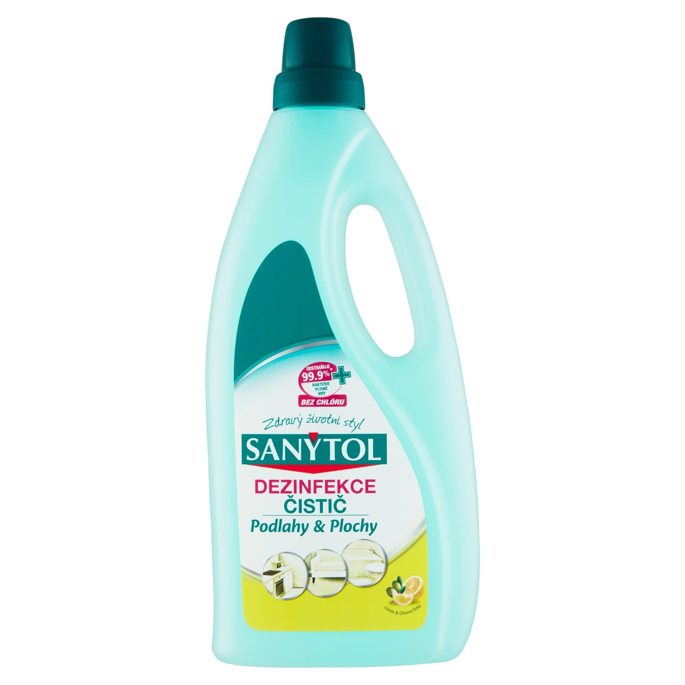 Sanytol Dezinfekce čistič podlahy & plochy citrón & olivové lístky 1 l