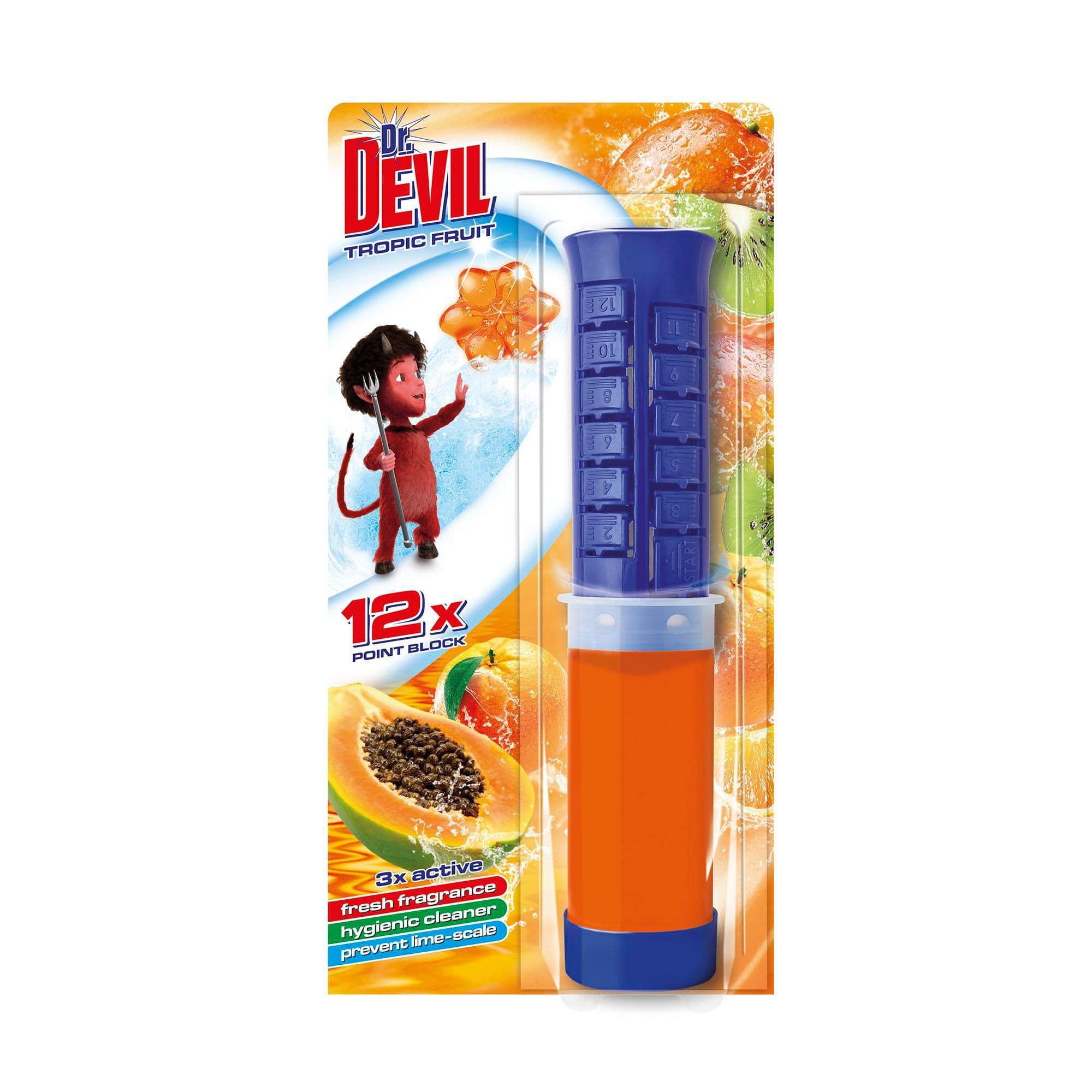 Dr.Devil Tropic Fruit 3v1 WC blok 75 ml