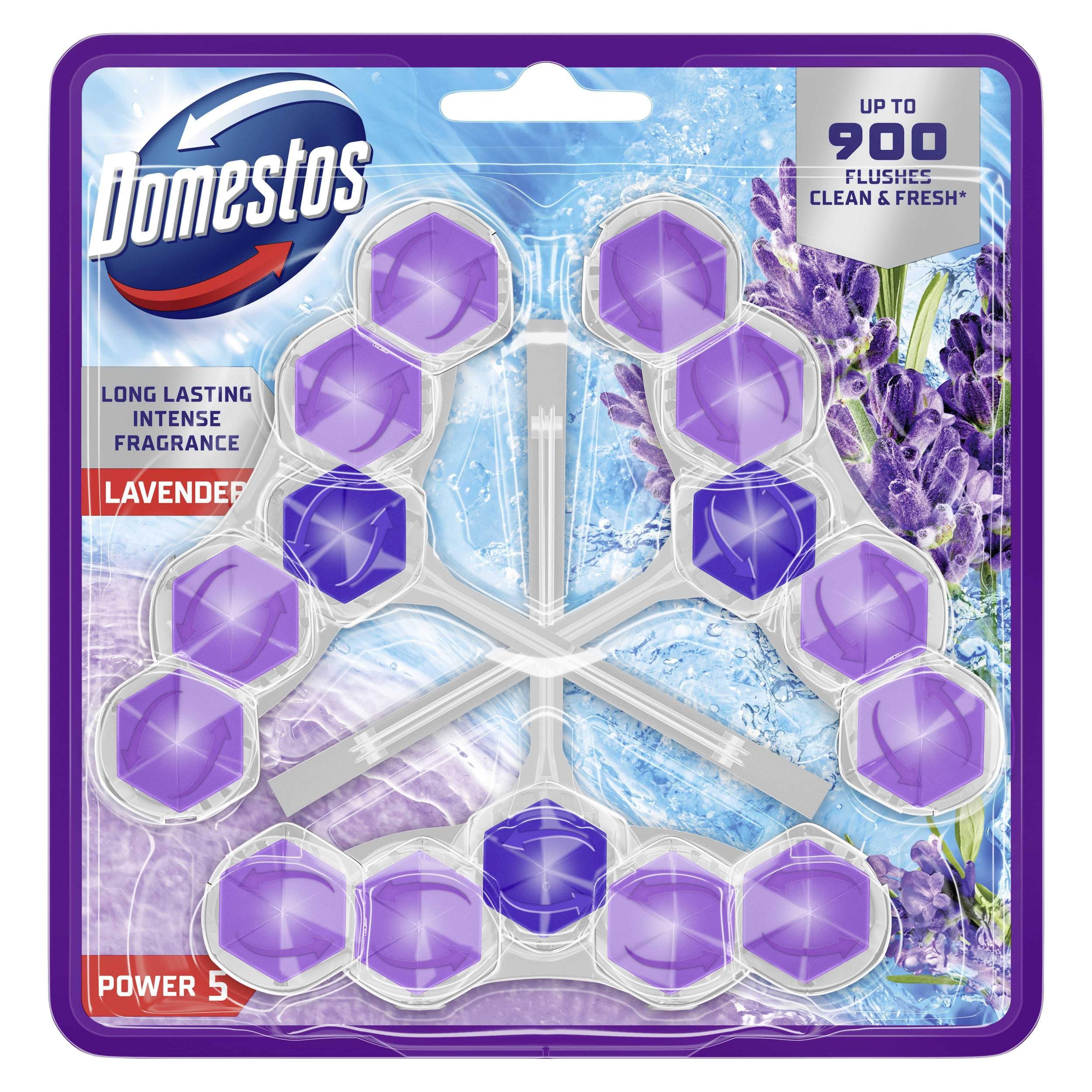 Domestos Power 5 Lavender 3x50g