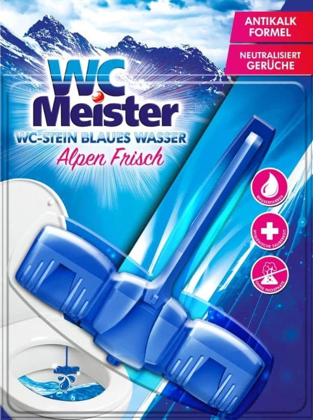 WC Meister závěsné barvící kuličky Alpen Frish 45g