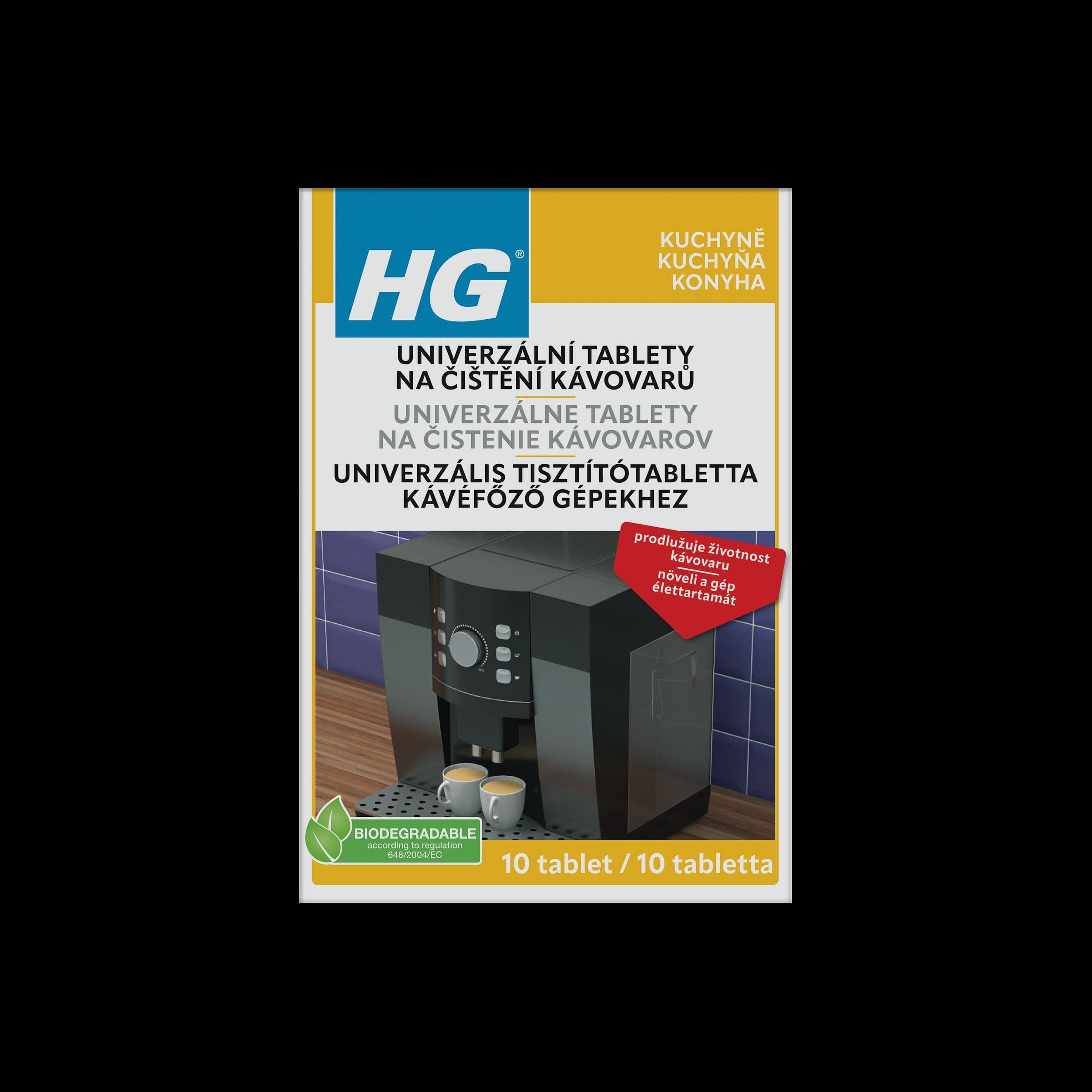 HG univerzální tablety na čistění kávovarů 10 ks