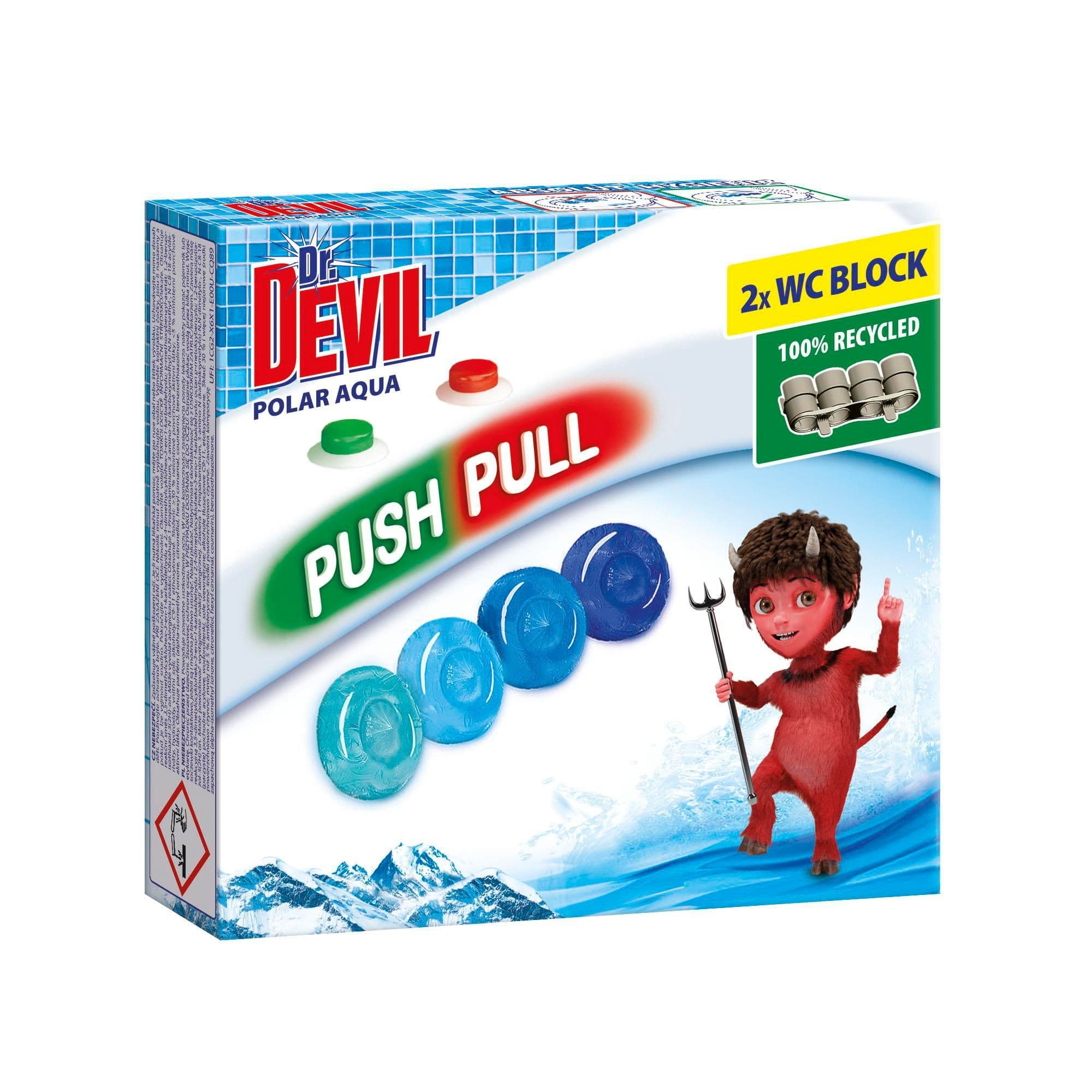 Dr. Devil WC push pull gel polar aqua 2 x 20 g