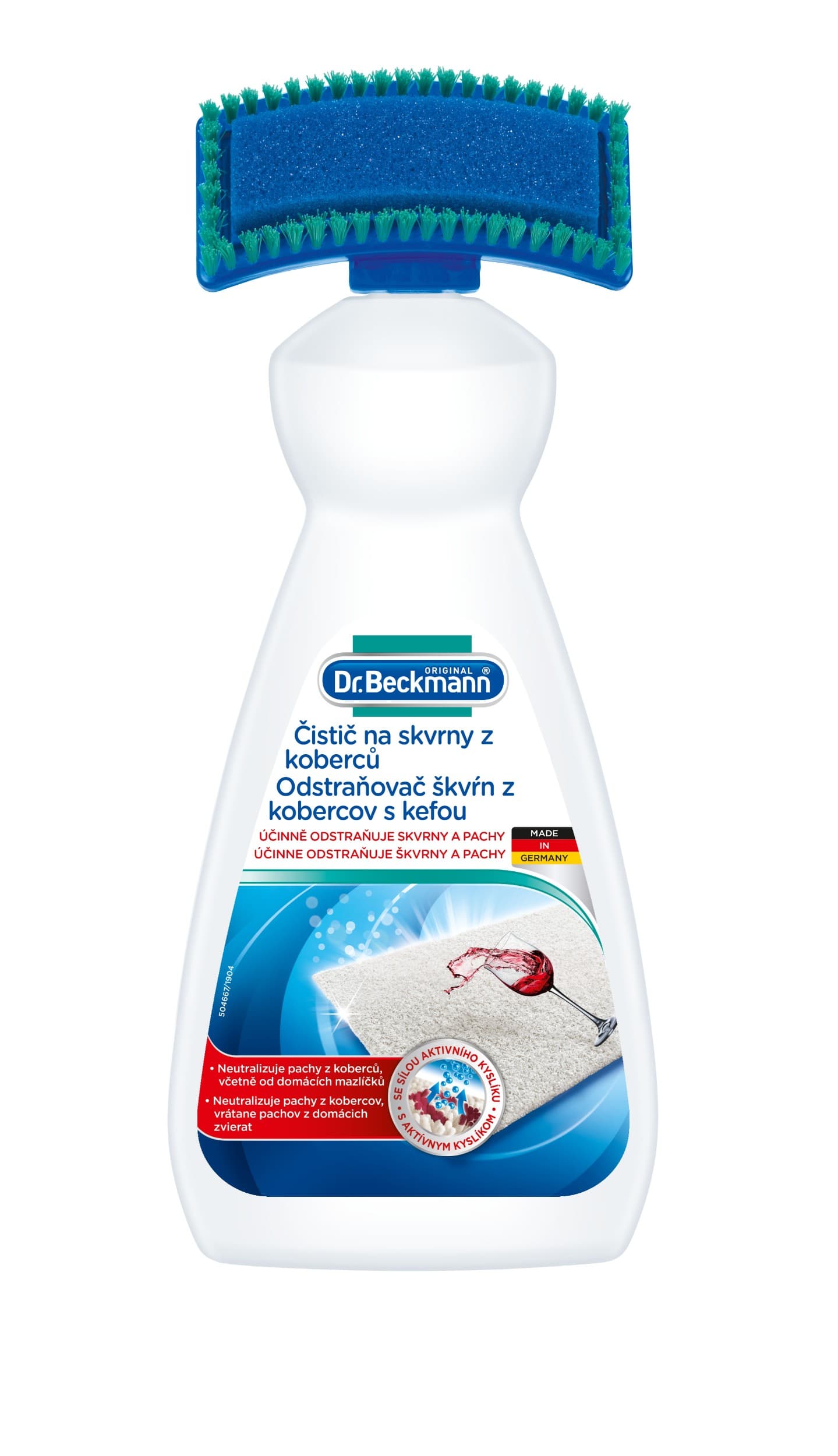 Dr. Beckmann Čistič koberců s kartáčem 650 ml