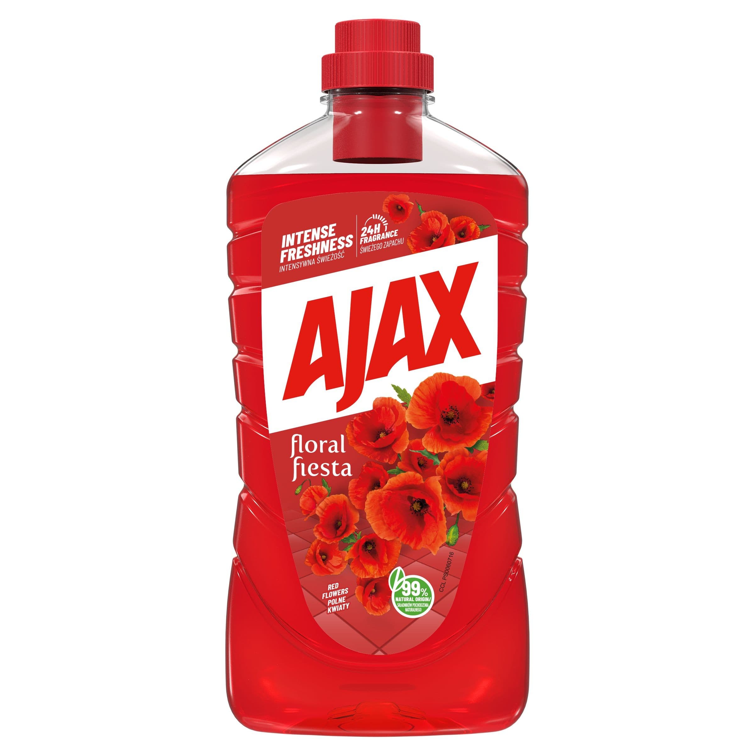 Ajax Floral Fiesta Red Flowers čistící prostředek pro domácnost 1 l