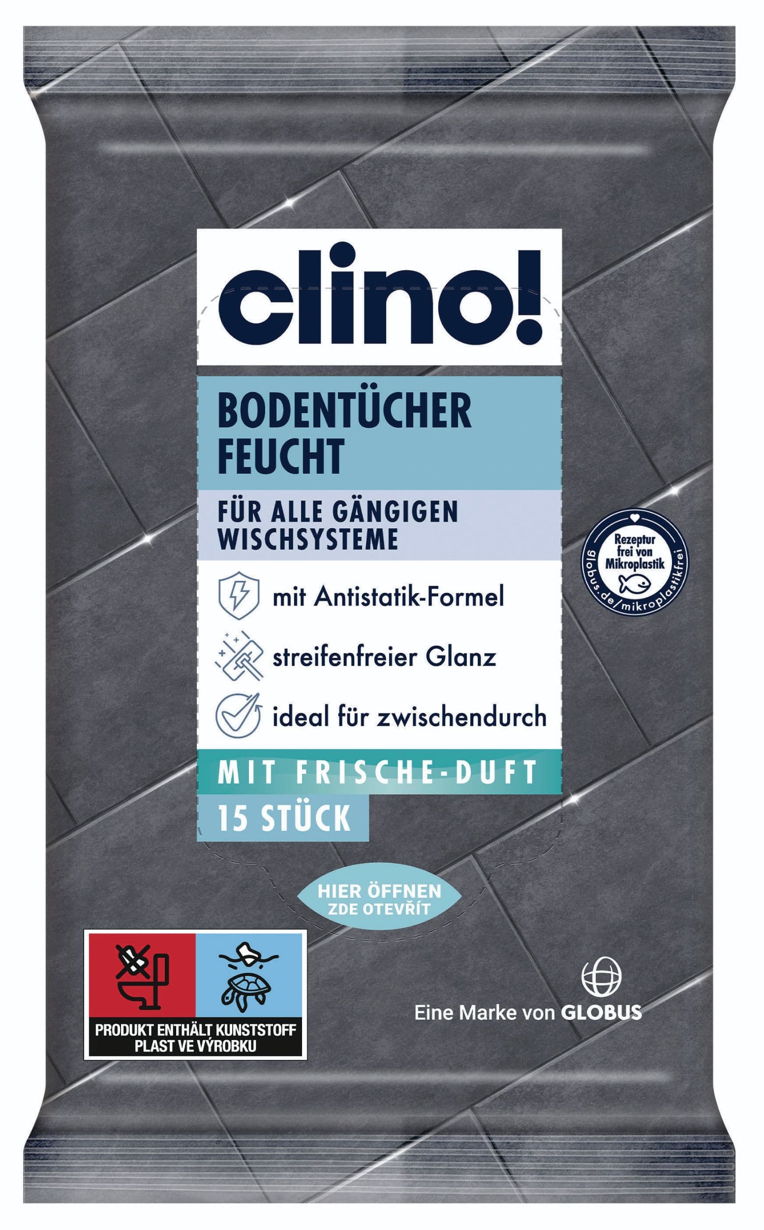Clino! ubrousky na podlahu 15 ks