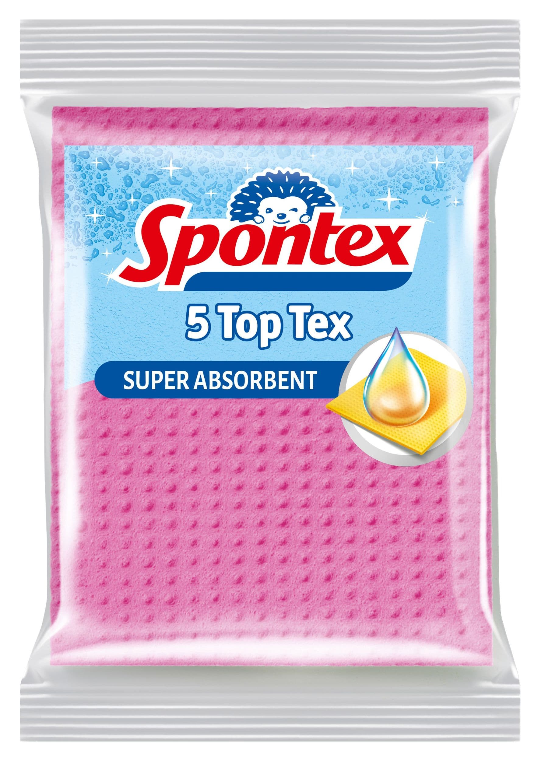 Spontex TOP TEX houbové utěrky 5ks