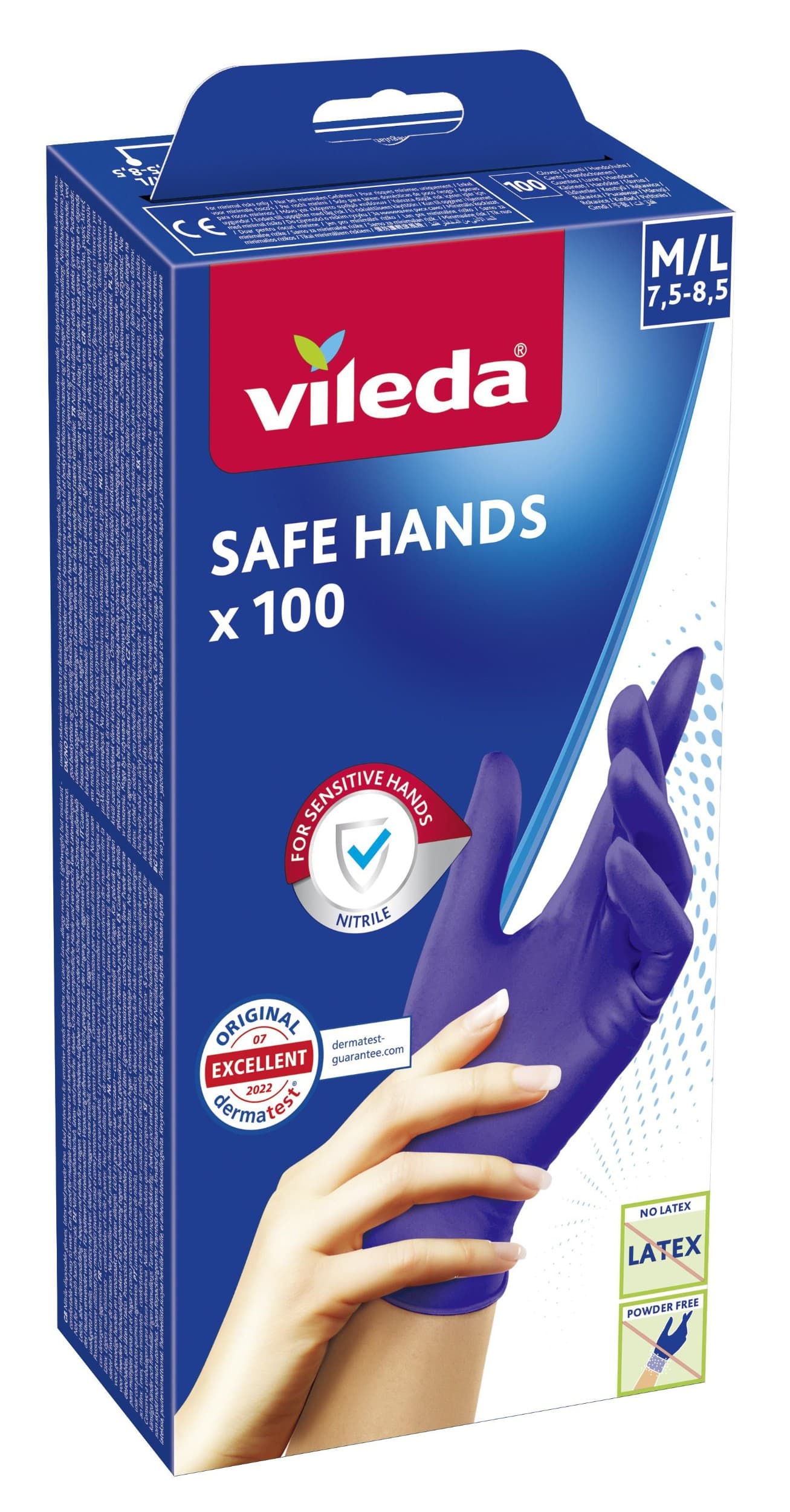 Vileda Safe Hands rukavice M/L 100ks