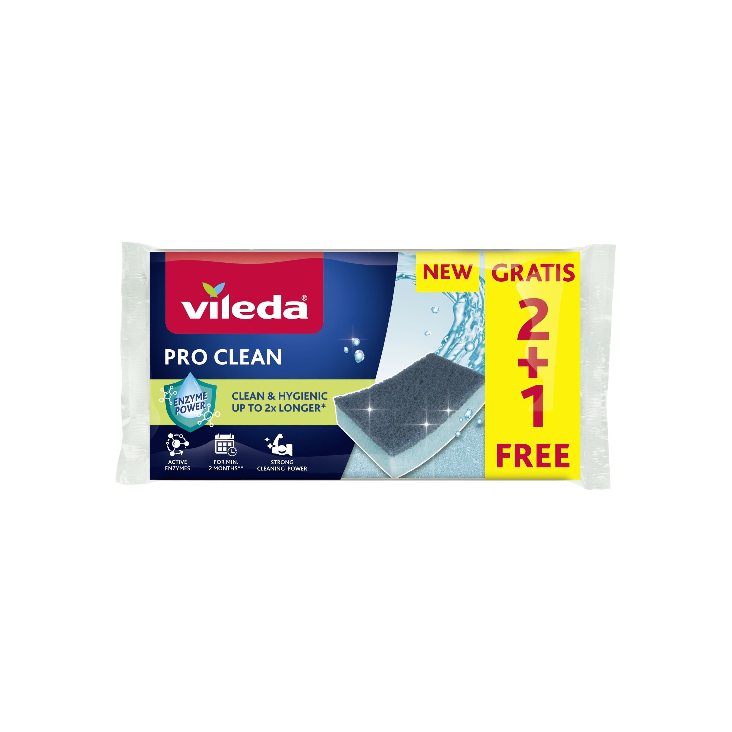 Vileda Pro Clean houbička 2+1ks