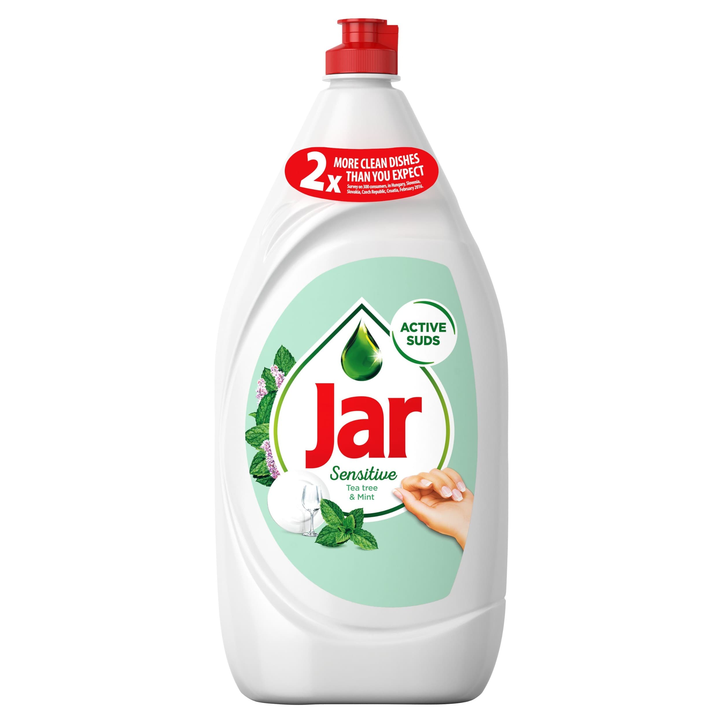 Jar Sensitive Prostředek na mytí nádobí teatree & mint 1350 ml