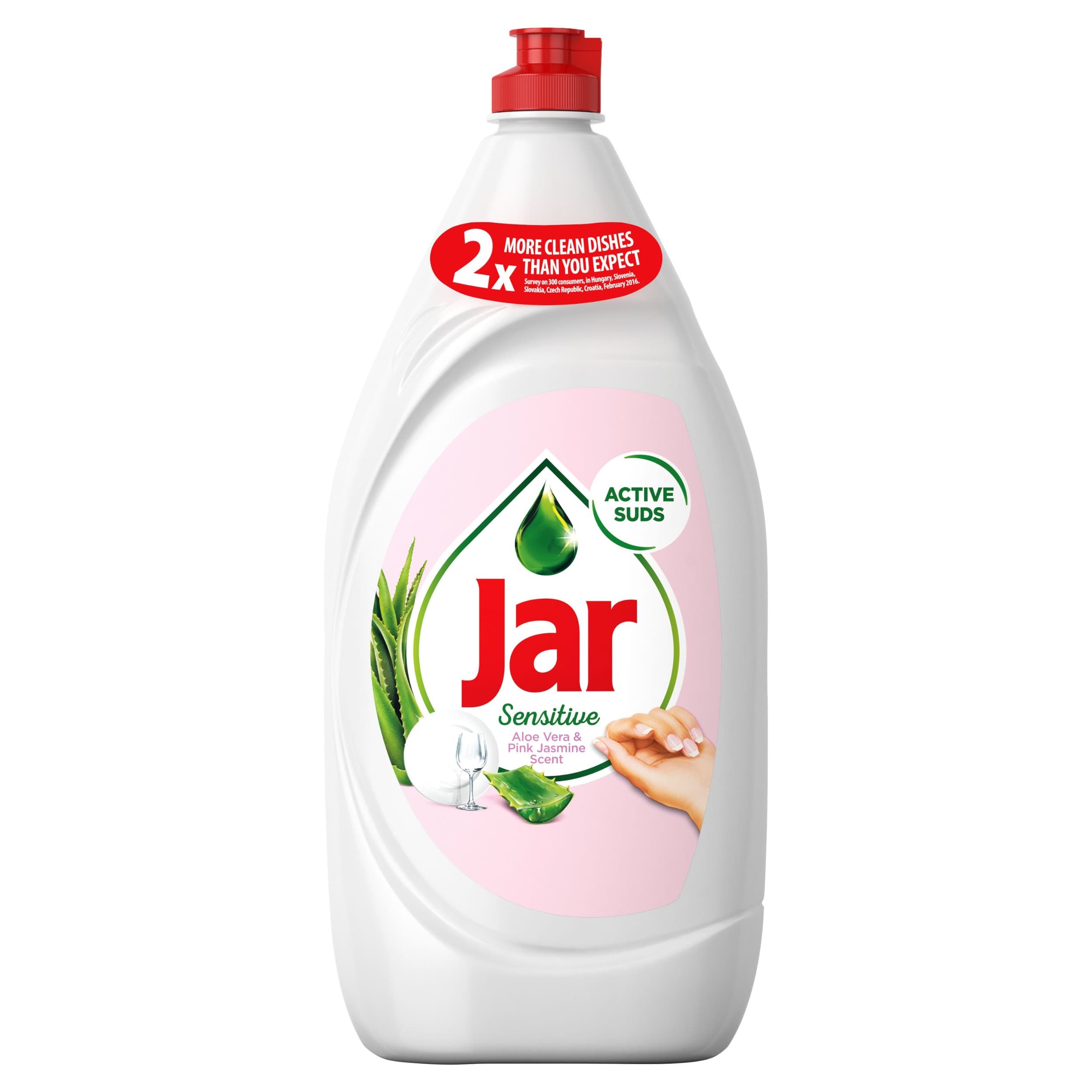 Jar Sensitive Aloe Vera&Pink Jasmin Tekutý prostředek na nádobí 1,35l