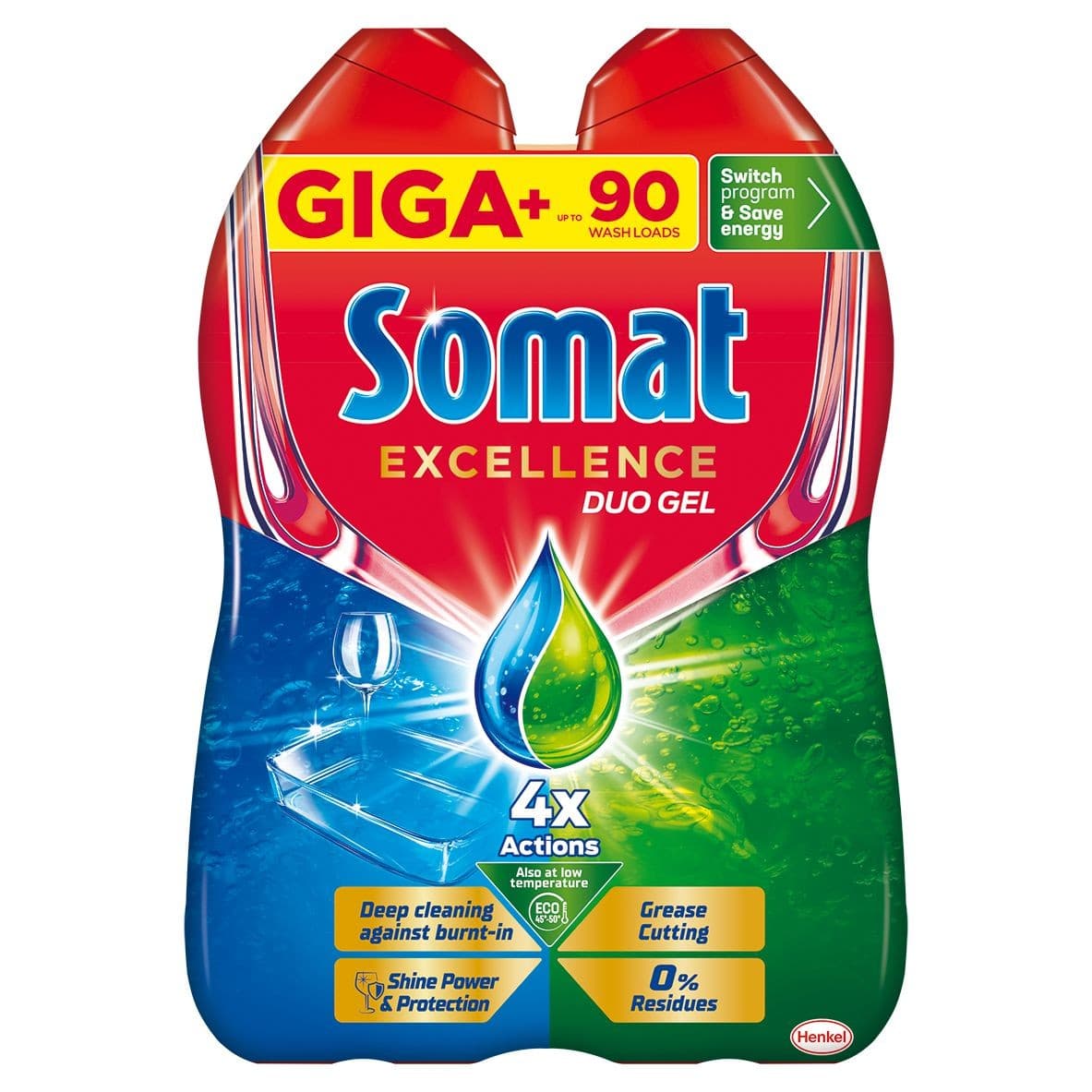Somat gel do myčky Excellence duo 90 dávek