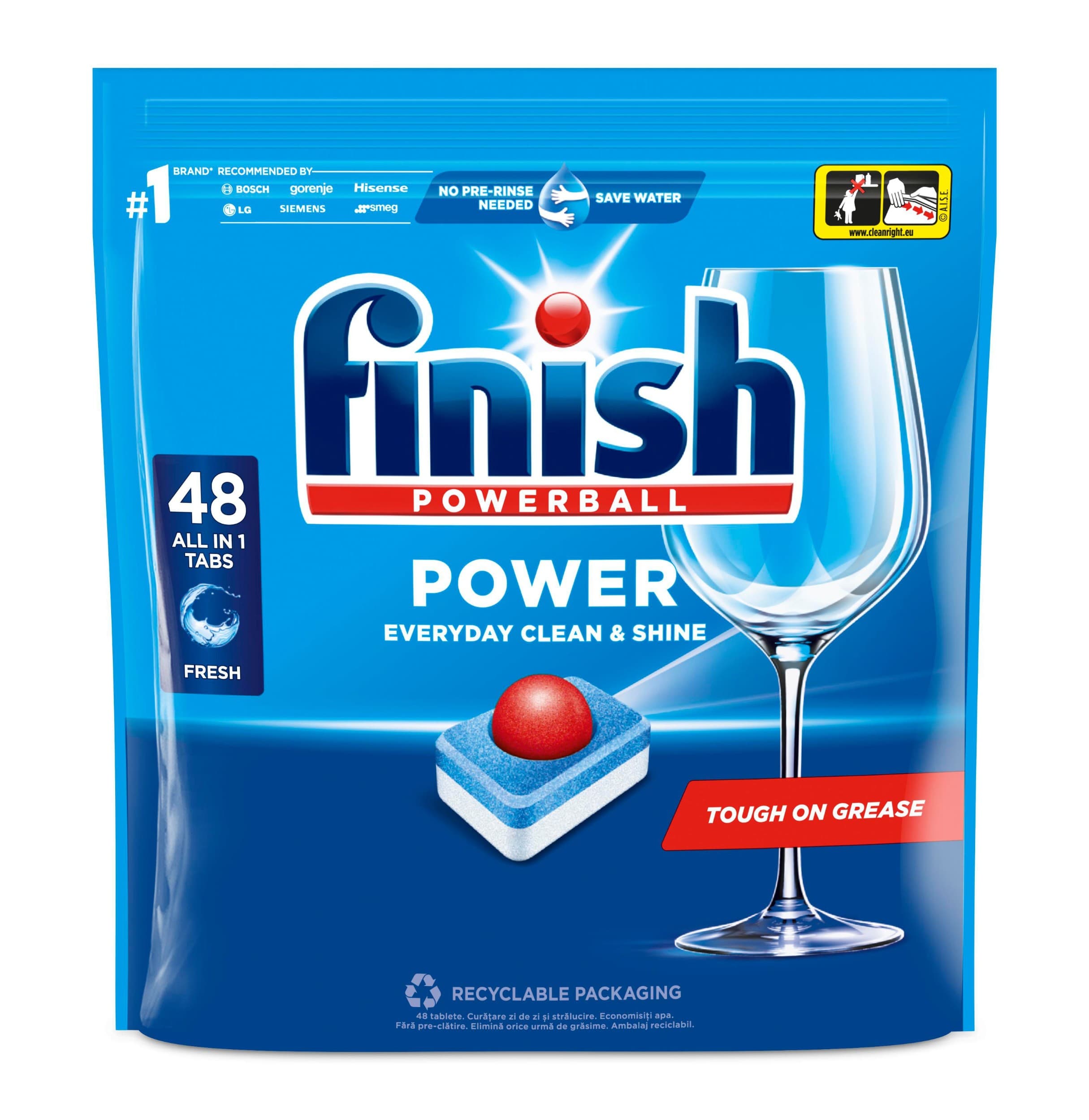 Finish Powerball All in 1 Max tablety do myčky768 g 48 ks