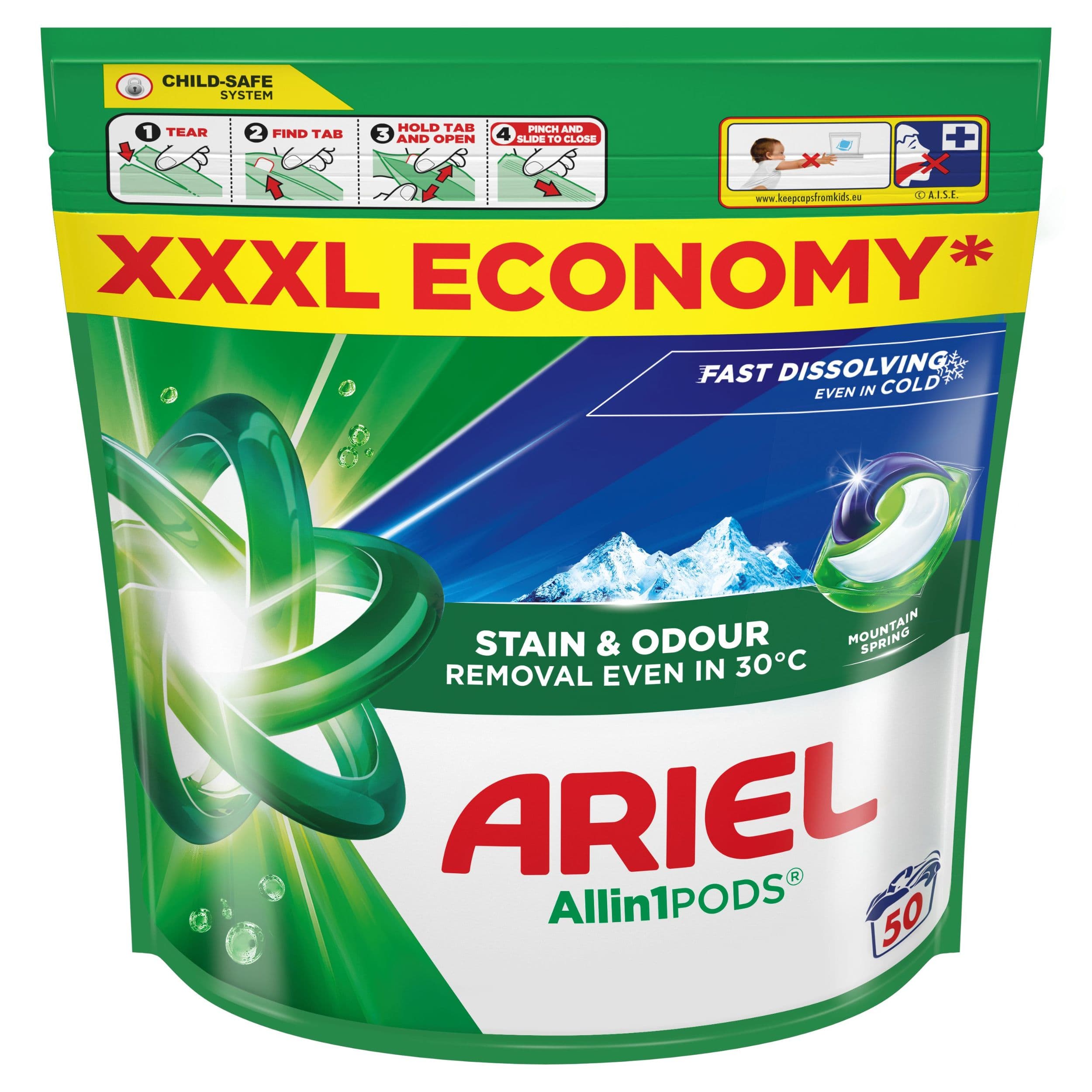Ariel Gelové Kapsle MSpring 50 dávek