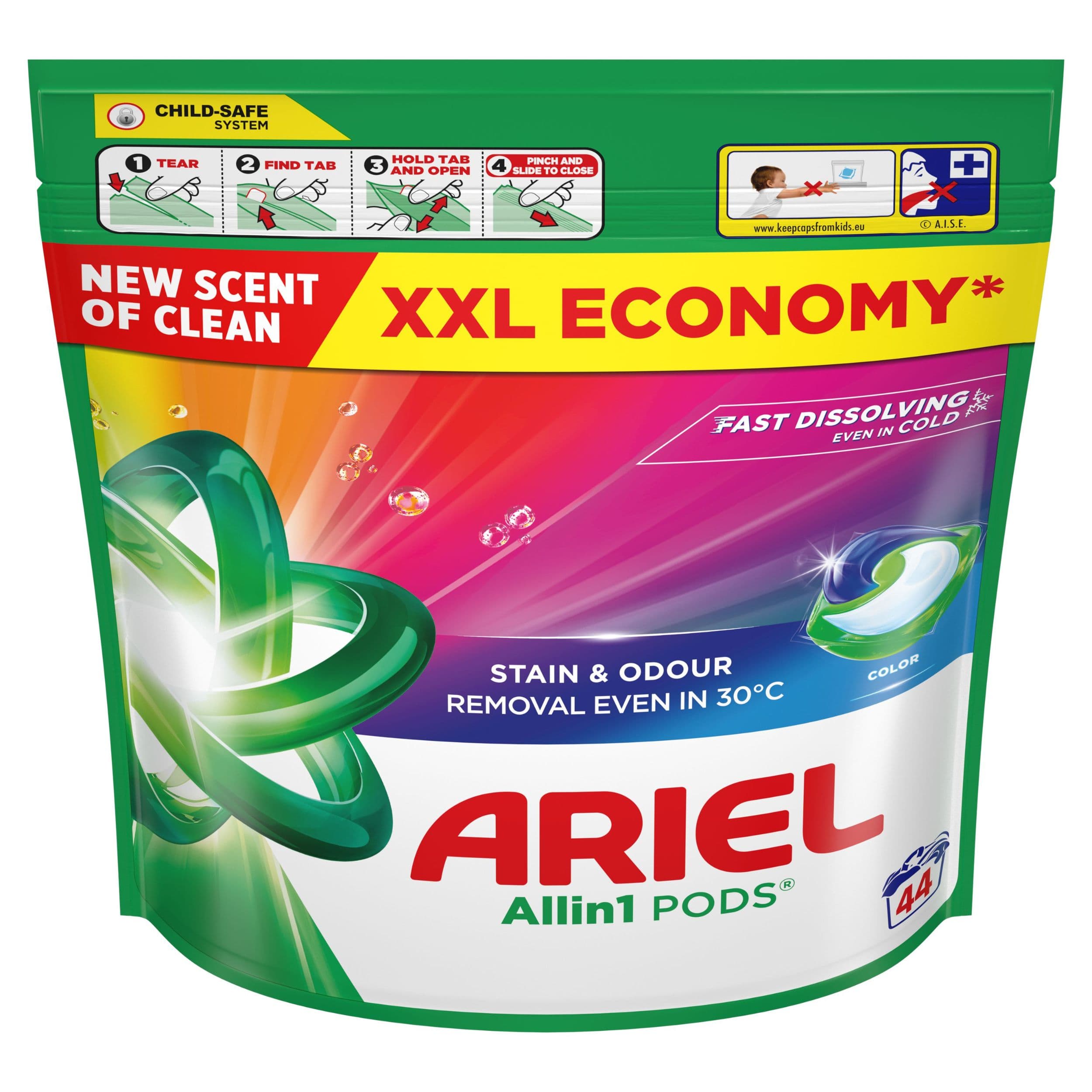 Ariel Gelové Kapsle Color Fresh 44 dávek