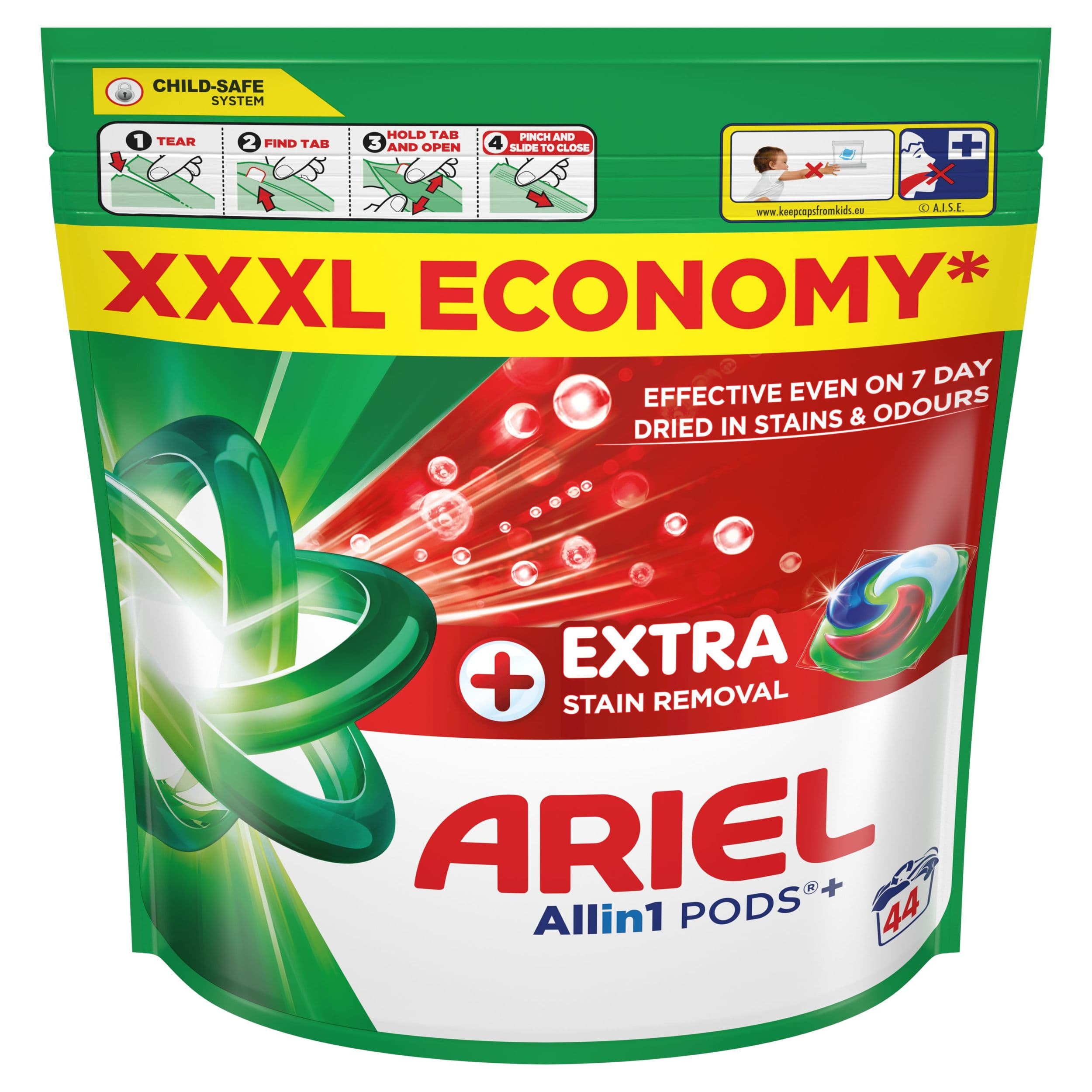 Ariel Gelové Kapsle Extra Hygiene 44 dávek
