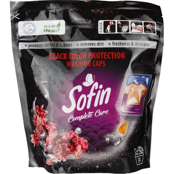 Sofin Gelové kapsle na praní prádla Black 24ks