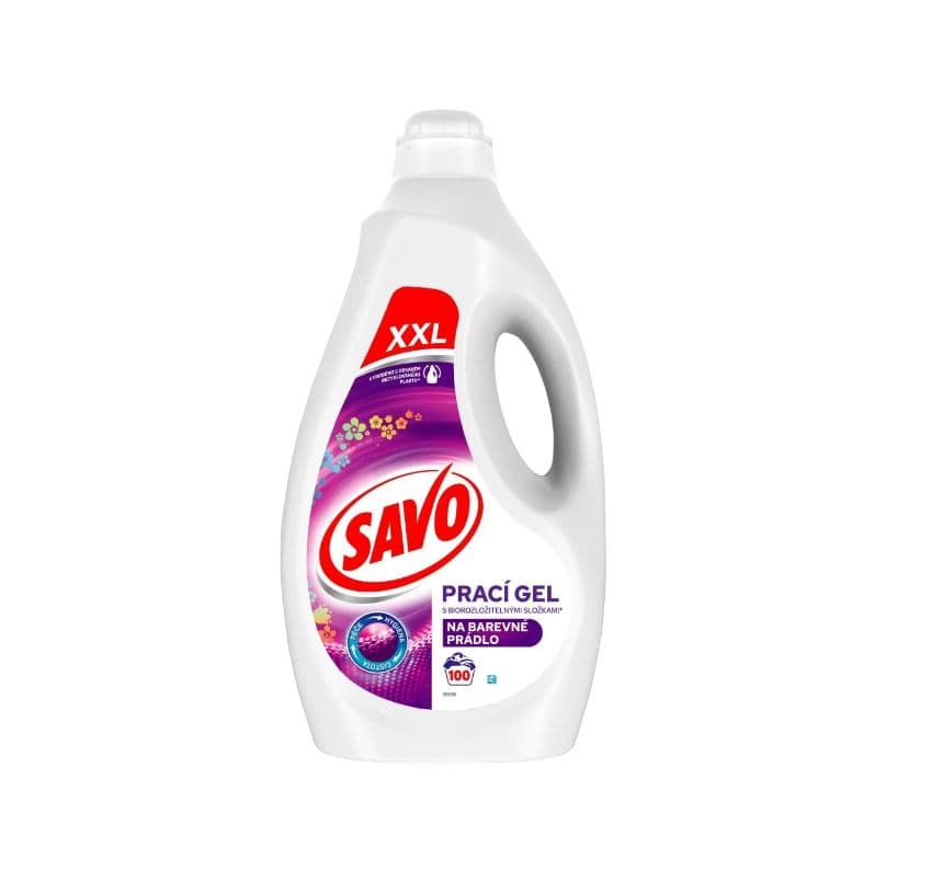 Savo prací gel na barevné prádlo 5 l 100 praní