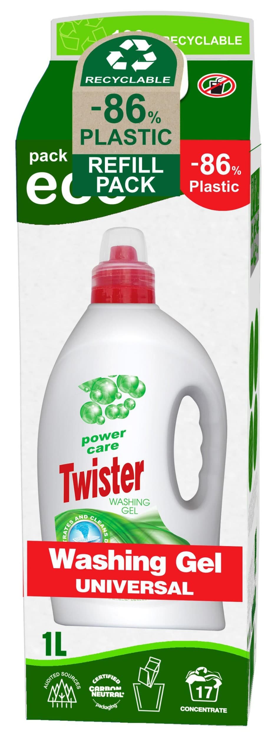 Twister prací gel Universal (D-PAK) 1000ml