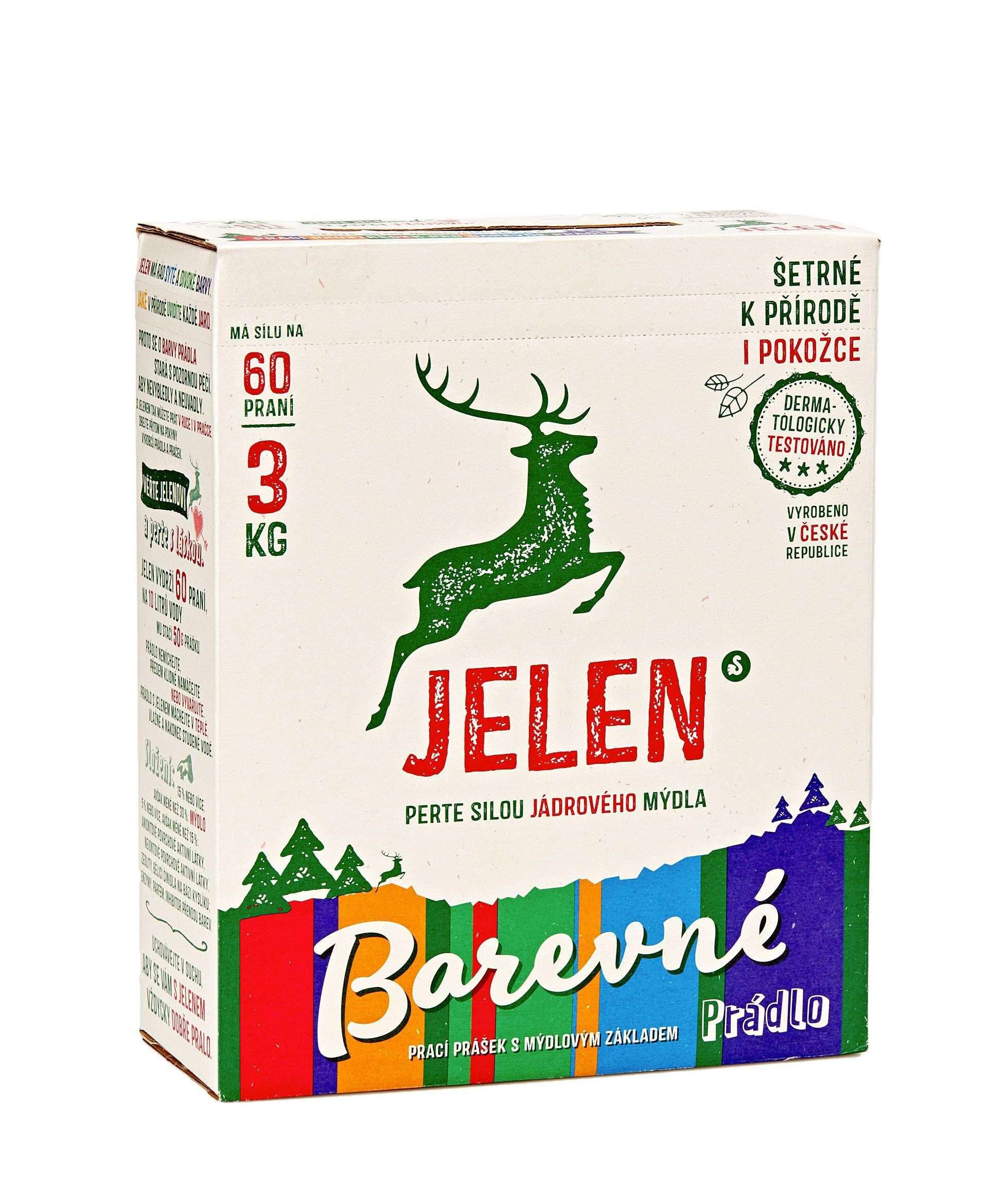 Jelen prací prášek na barevné prádlo 3 kg  60 dávek