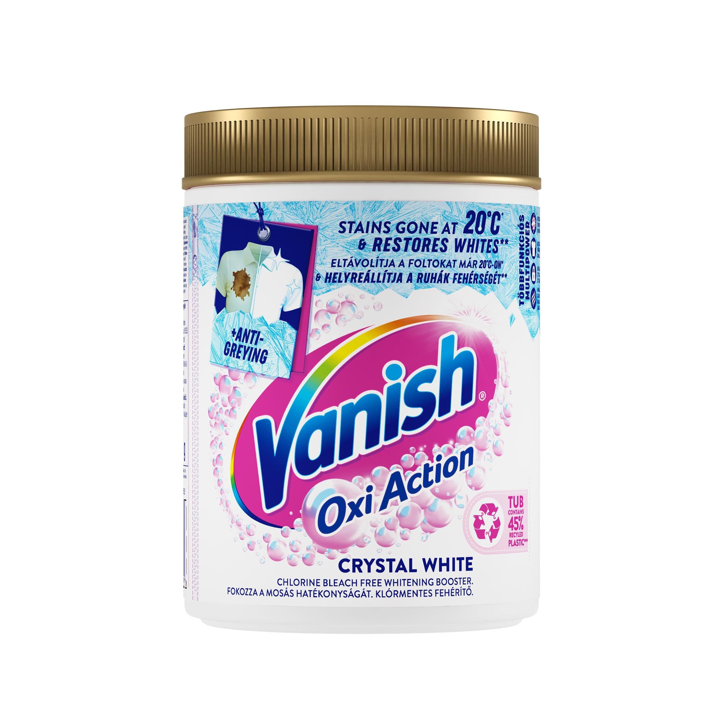 Vanish Oxi Action Crystal White prášek na odstranní skvrn 970g