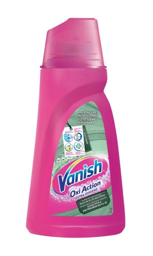 Vanish Oxi Action Extra Hygiene tekutý odstraňovač skvrn 940ml