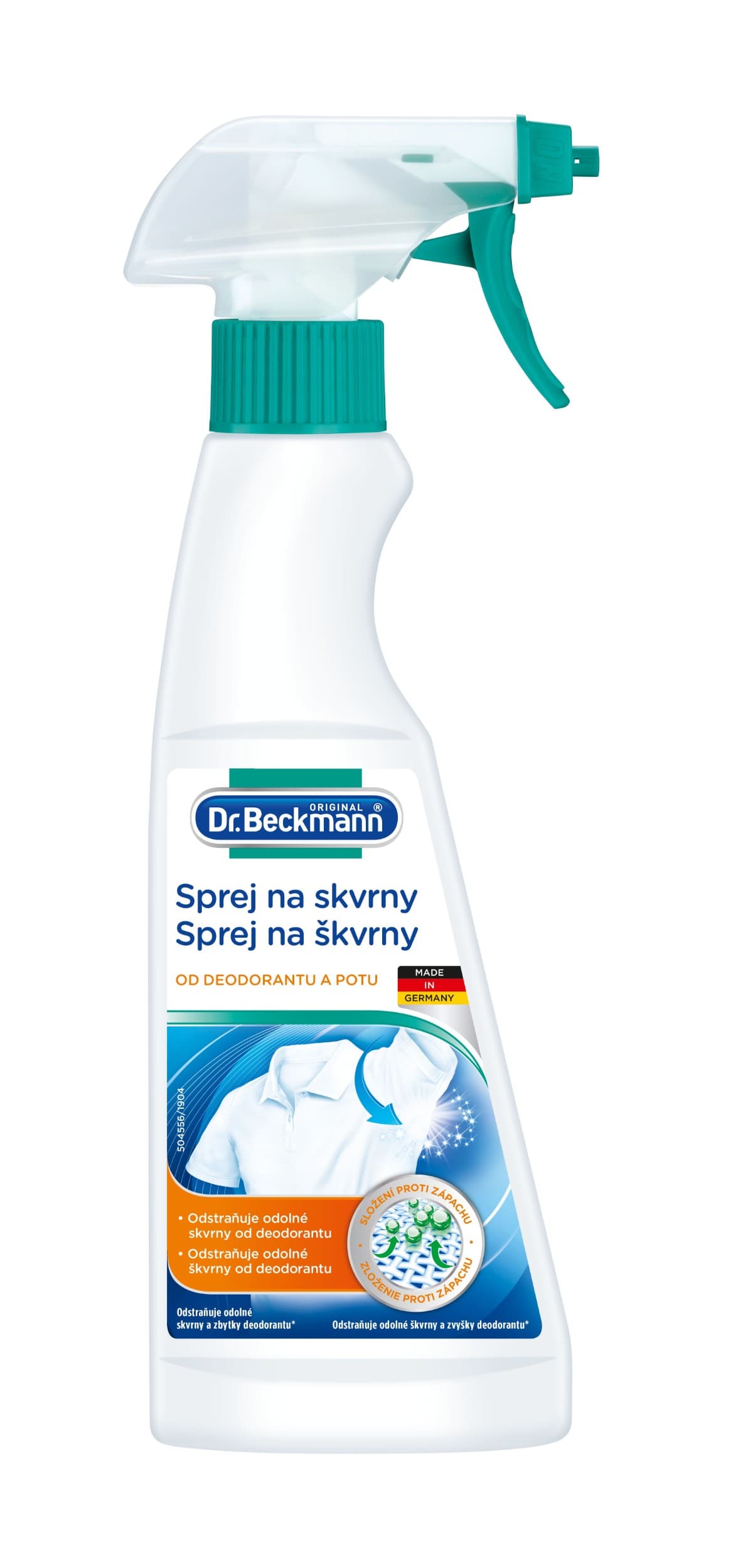 Dr. Beckmann Odstraňovač skvrn od deodorantu a potu ve spreji 250ml