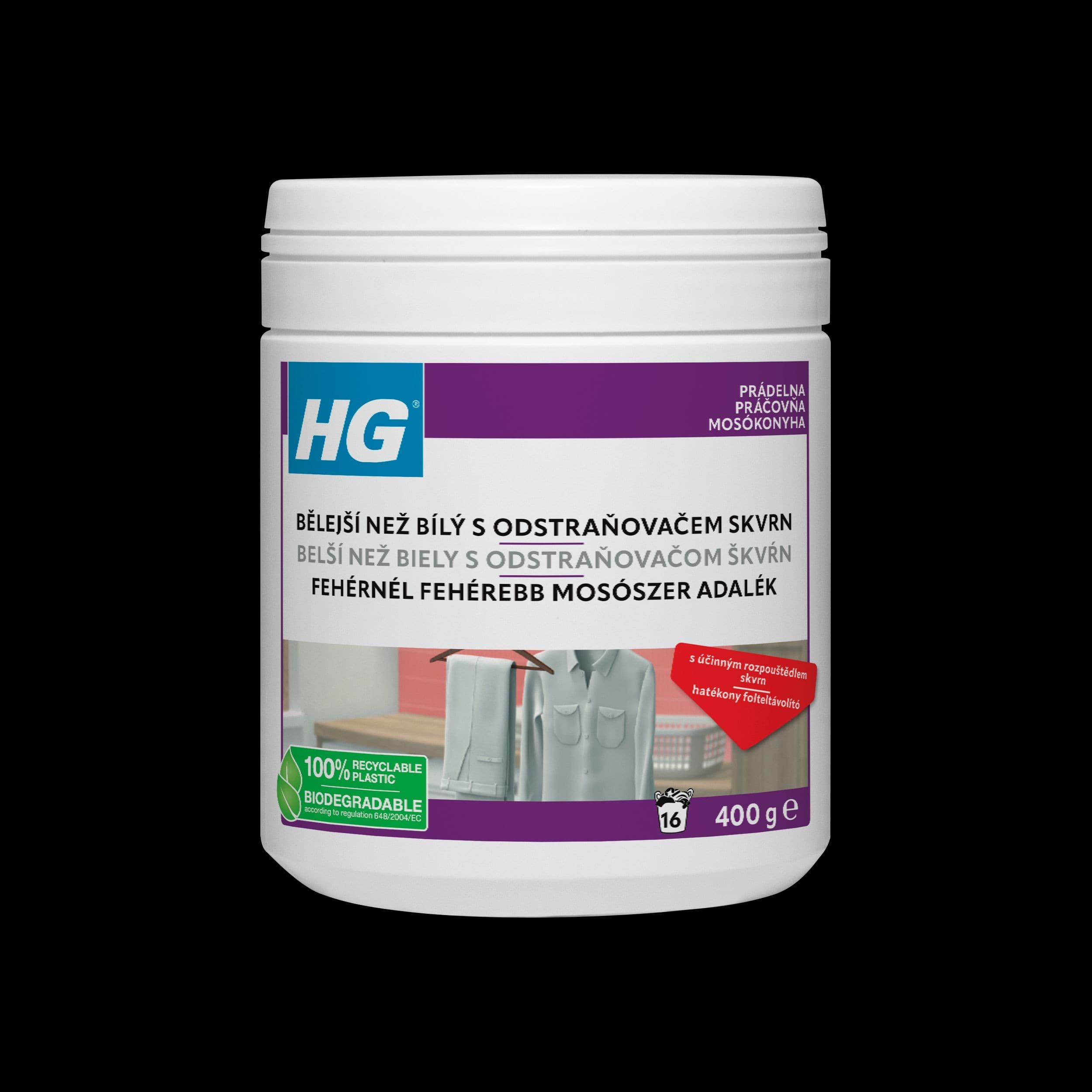 HG bělejší než bílý bělicí prostředek s odstraňovačem skvrn 500g