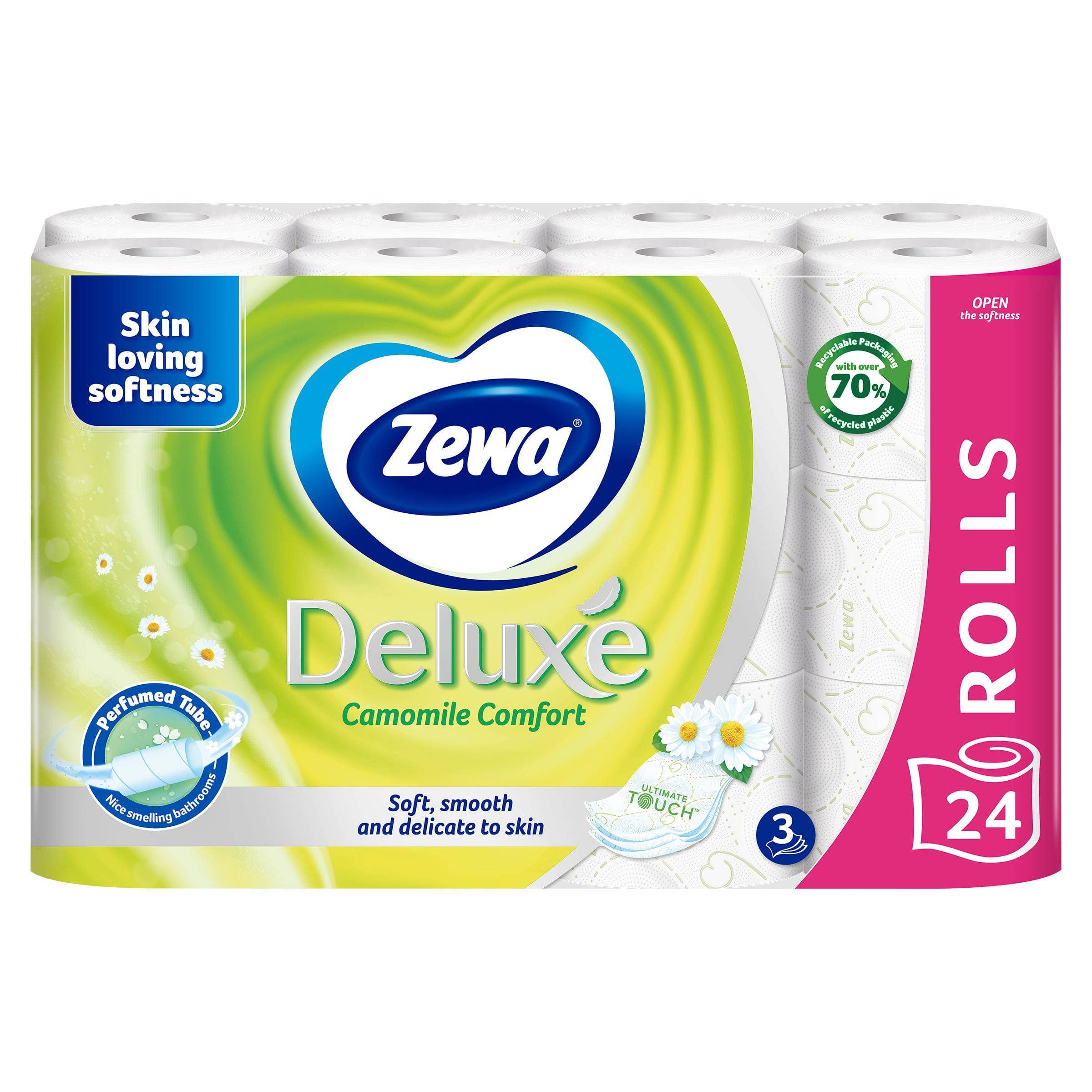 Zewa Deluxe Camomile Comfort toal. papír 3vrstvý 150 útržků 24ks