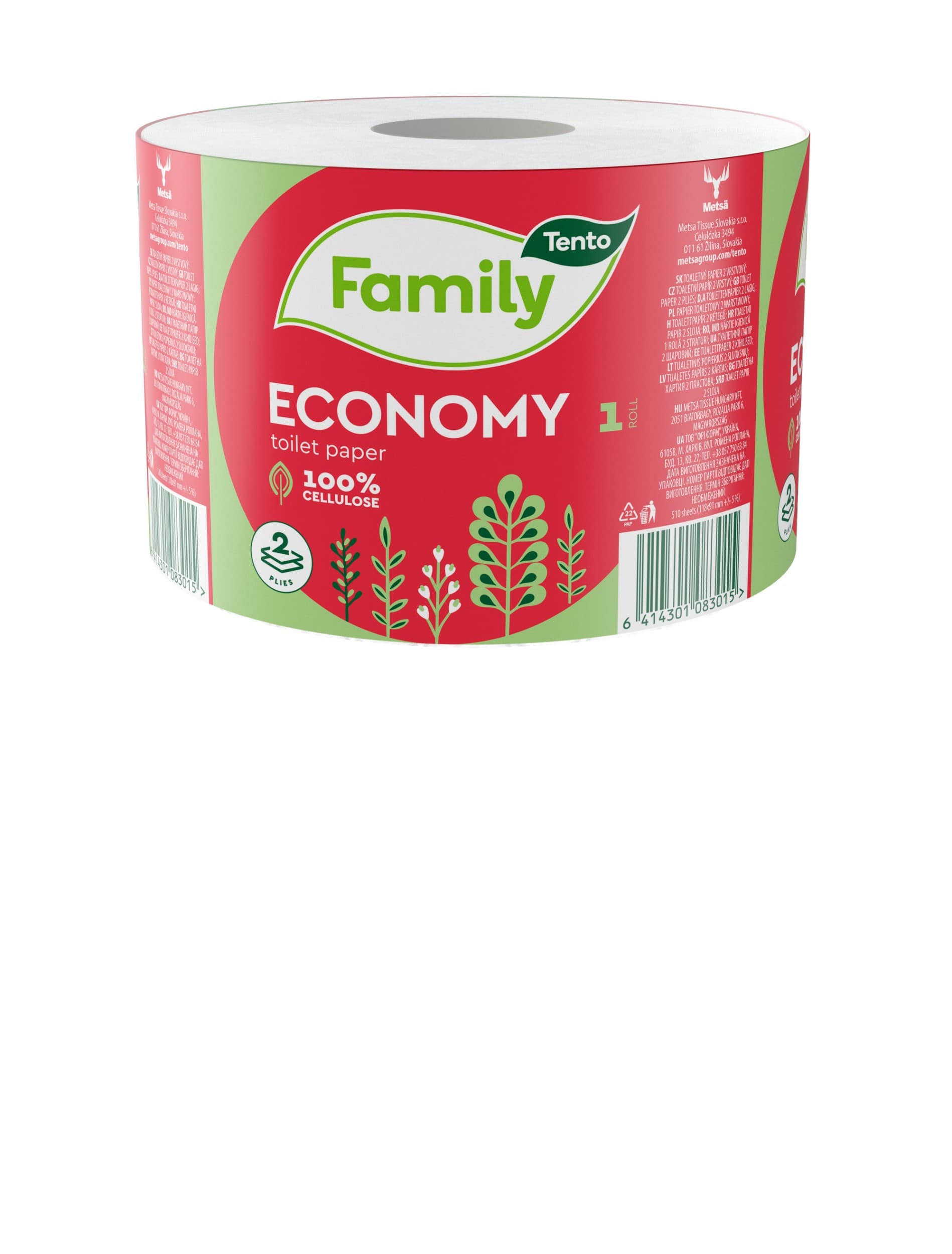 Tento Economy toaletní papír 60 m 2vrs. 1role