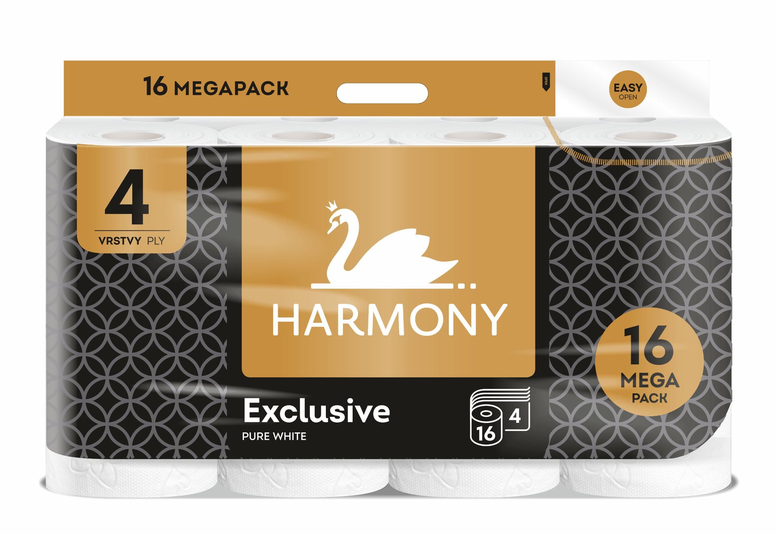 Harmony Toaletní papír exclusive pure white 4 vrstvý 16ks